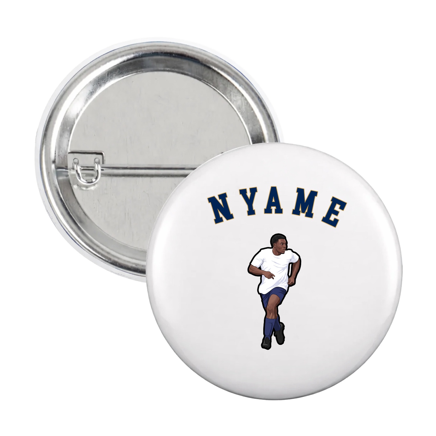 Game Day Button — Shirsey Arch in White