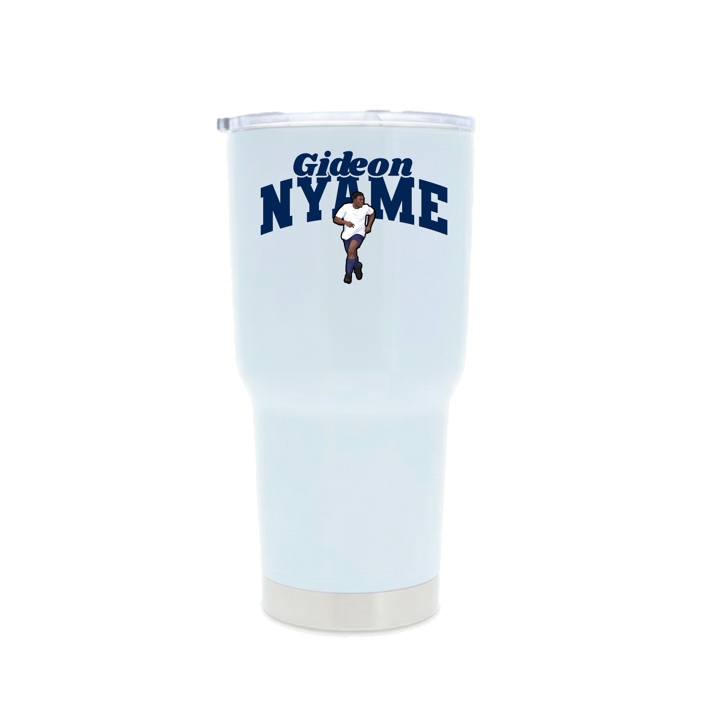 30oz Stainless Steel Tumbler — Signature Arch in White