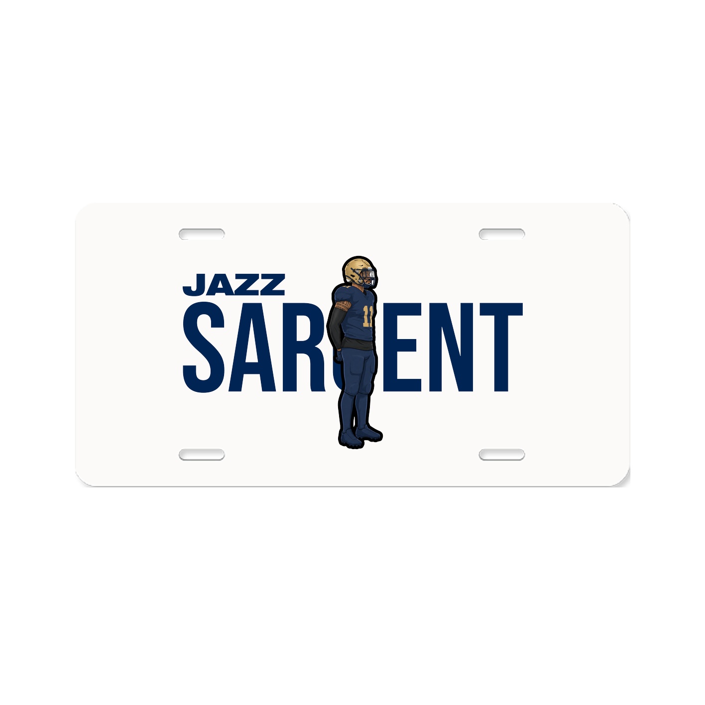 License Plate — Player Name in Classic
