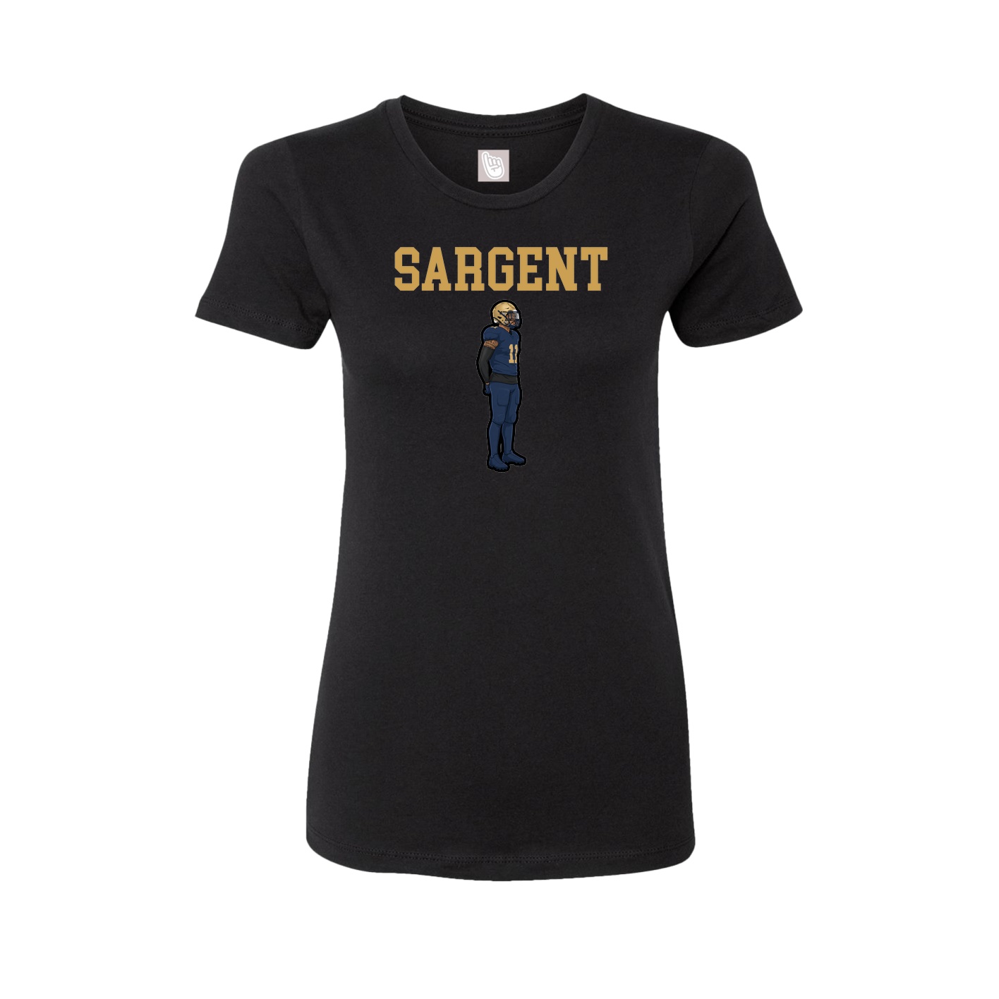 Fitted Women's Tee — Shirsey in Black