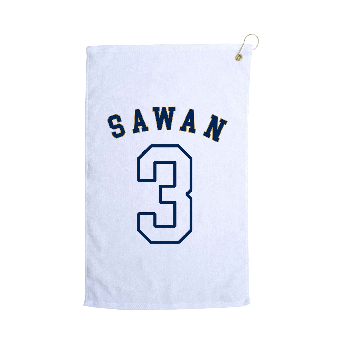 Golf Towel — Shirsey Arch in White