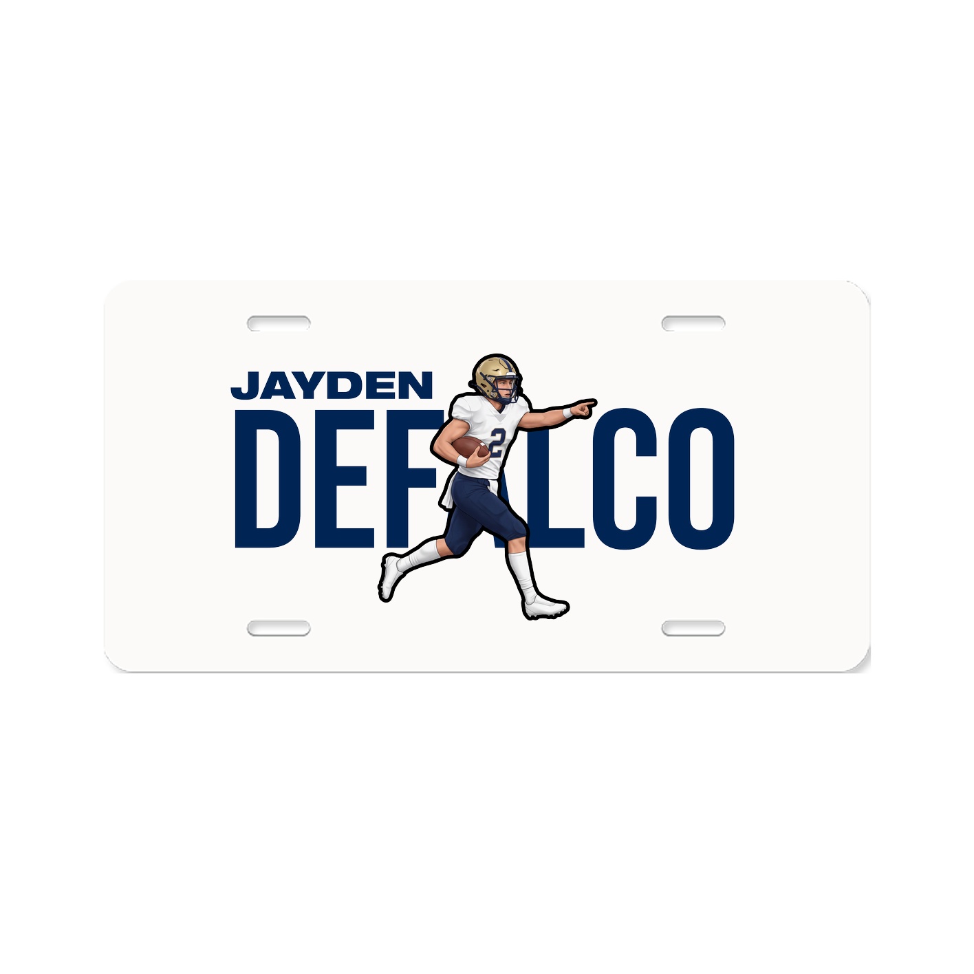 License Plate — Player Name in Classic