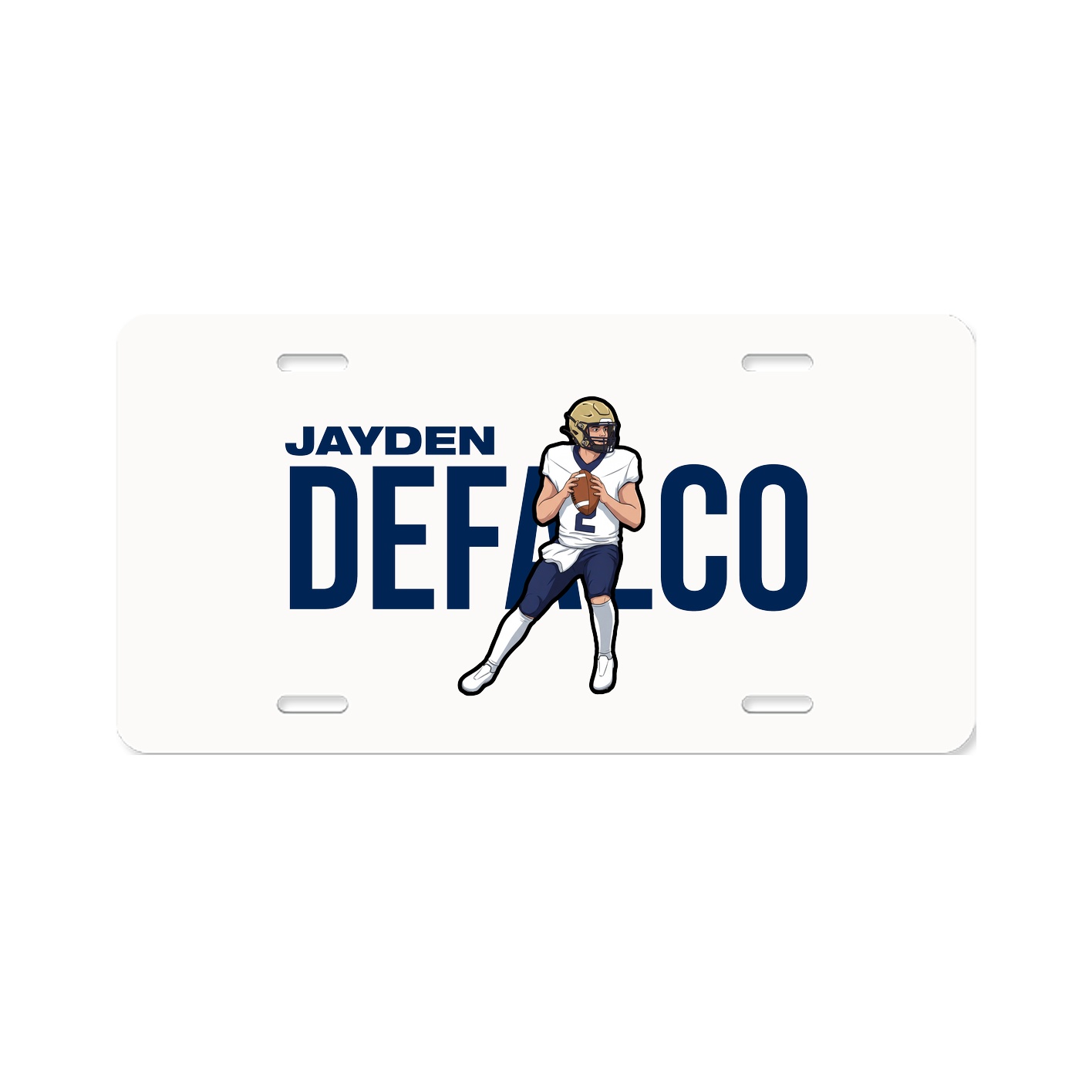 License Plate — Player Name in Classic