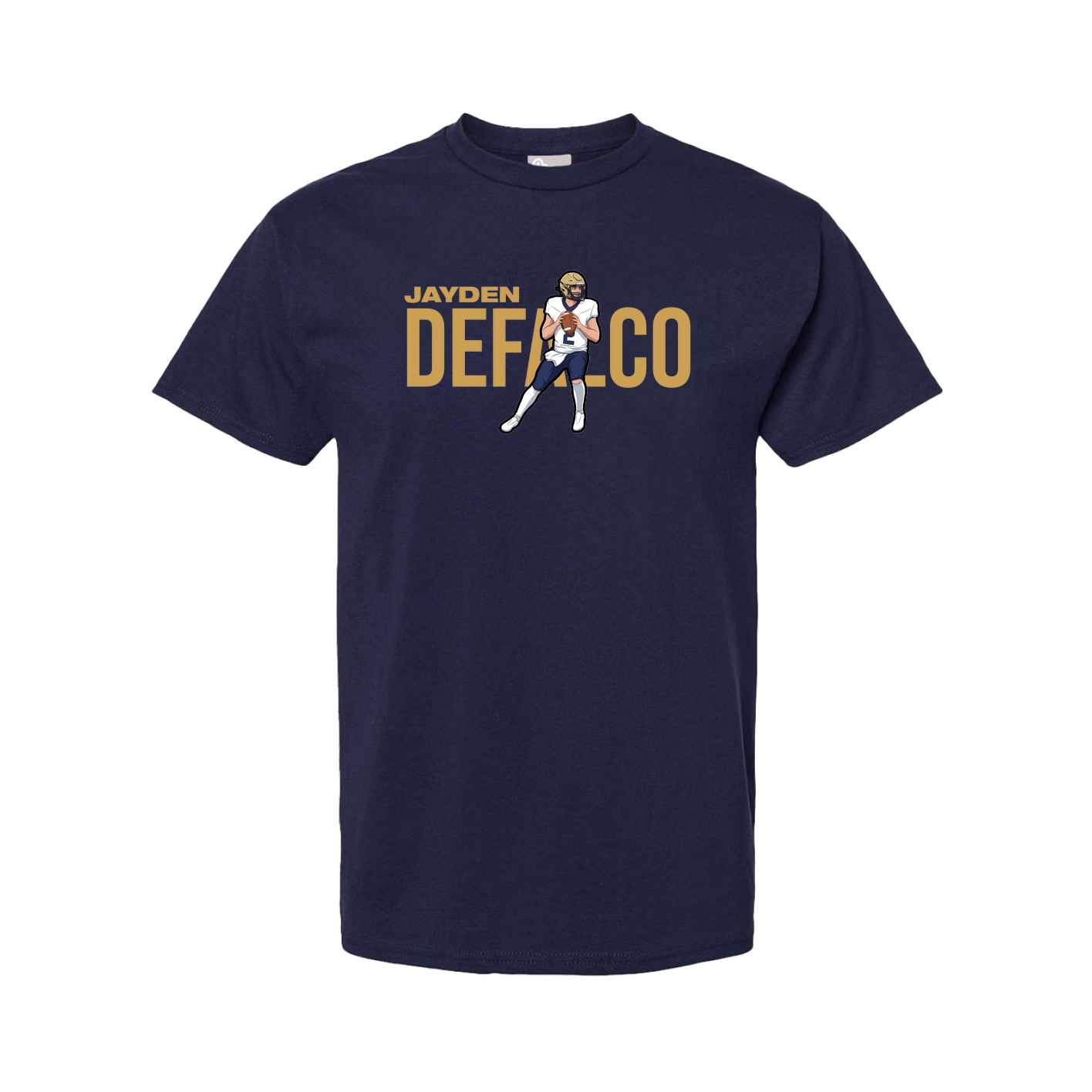 Youth Tee — Player Name in Navy
