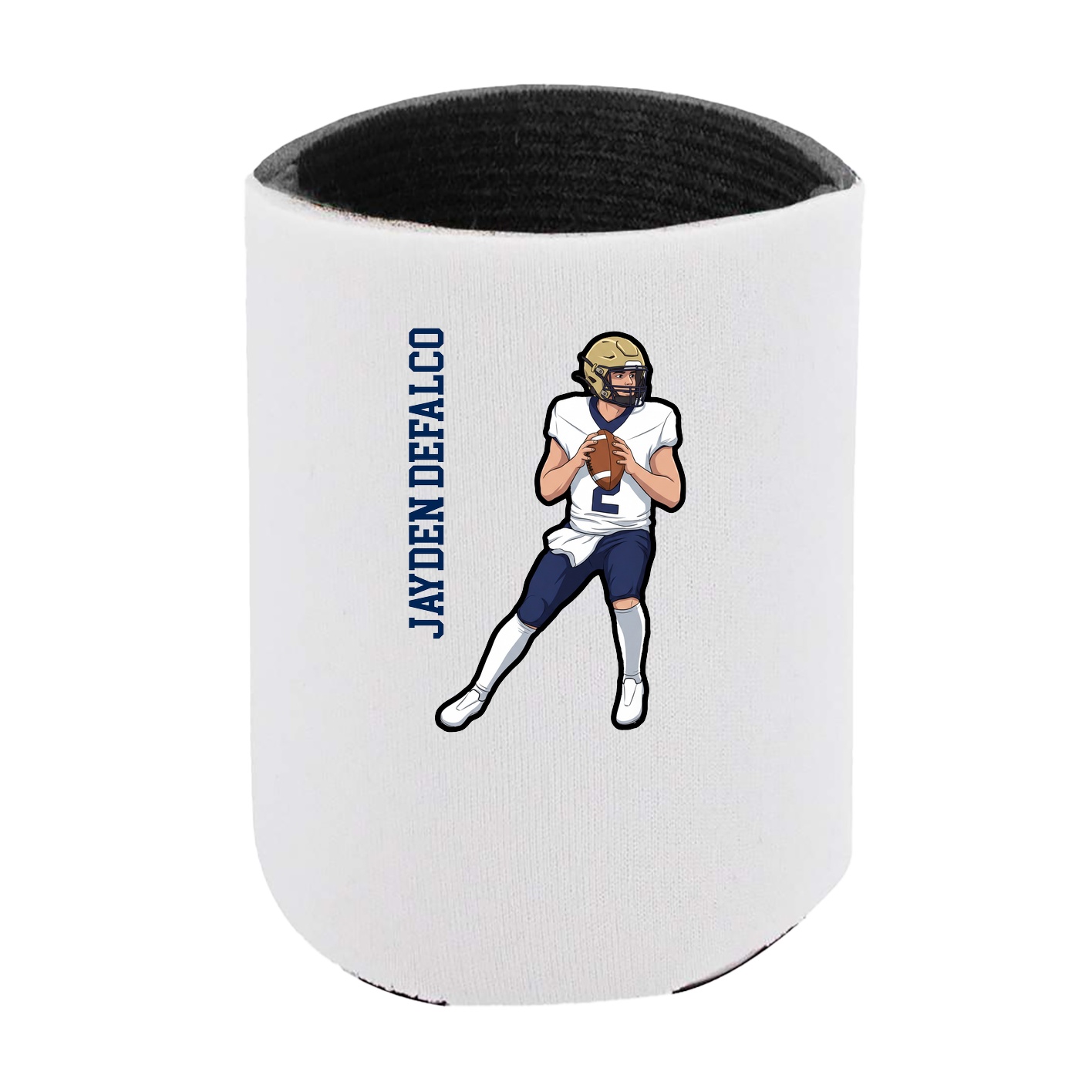 Can Holder — Name Vertical in White