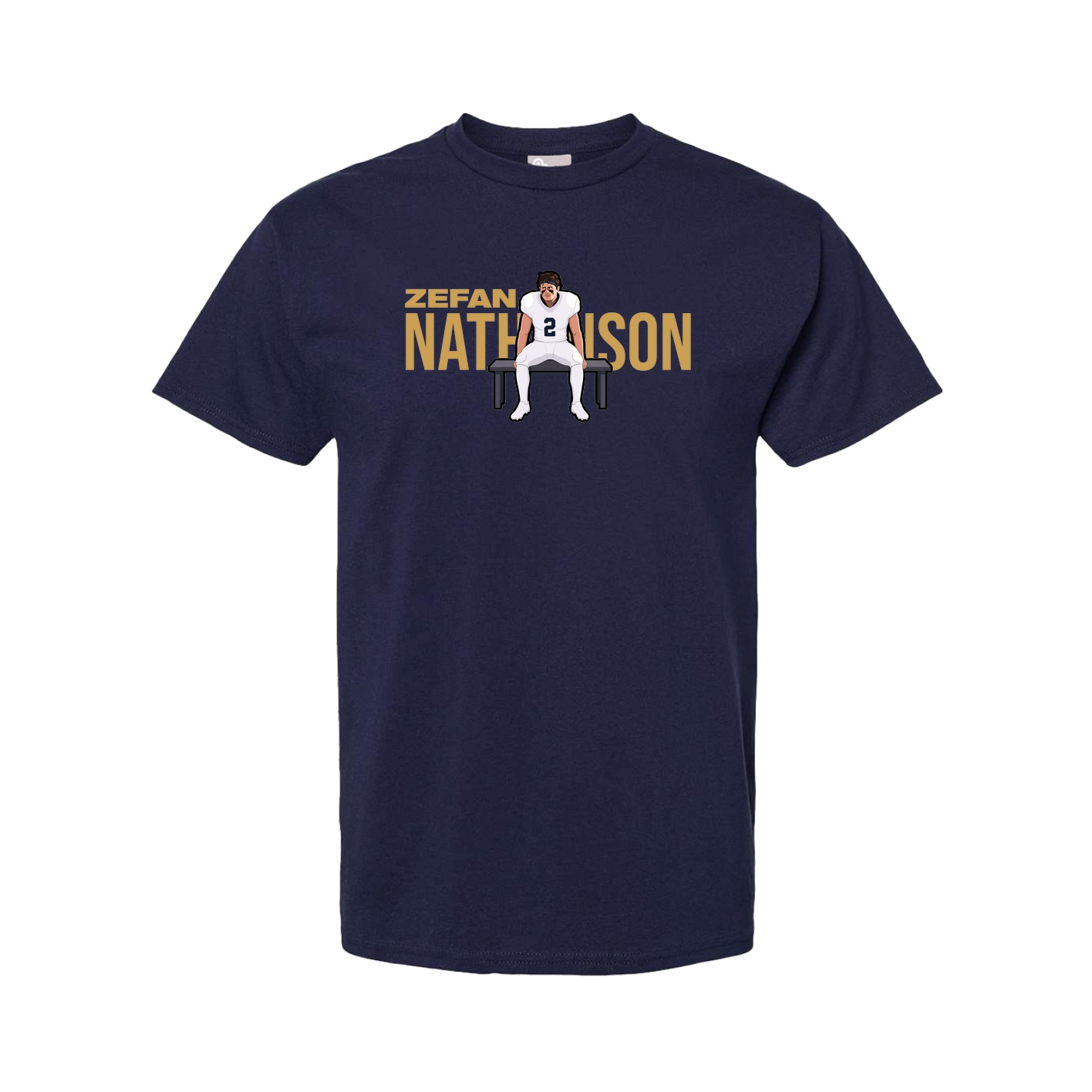 Youth Tee — Player Name in Navy