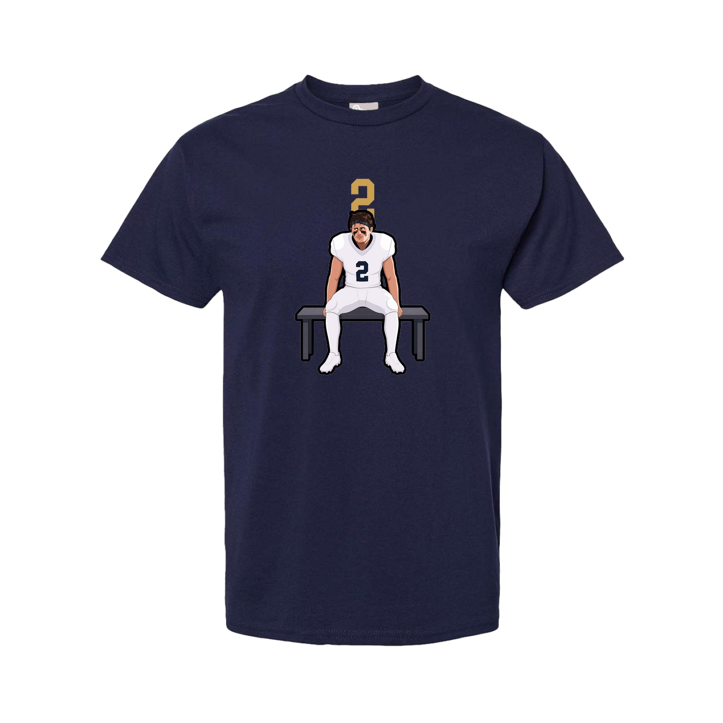 Tee — Number Top in Navy