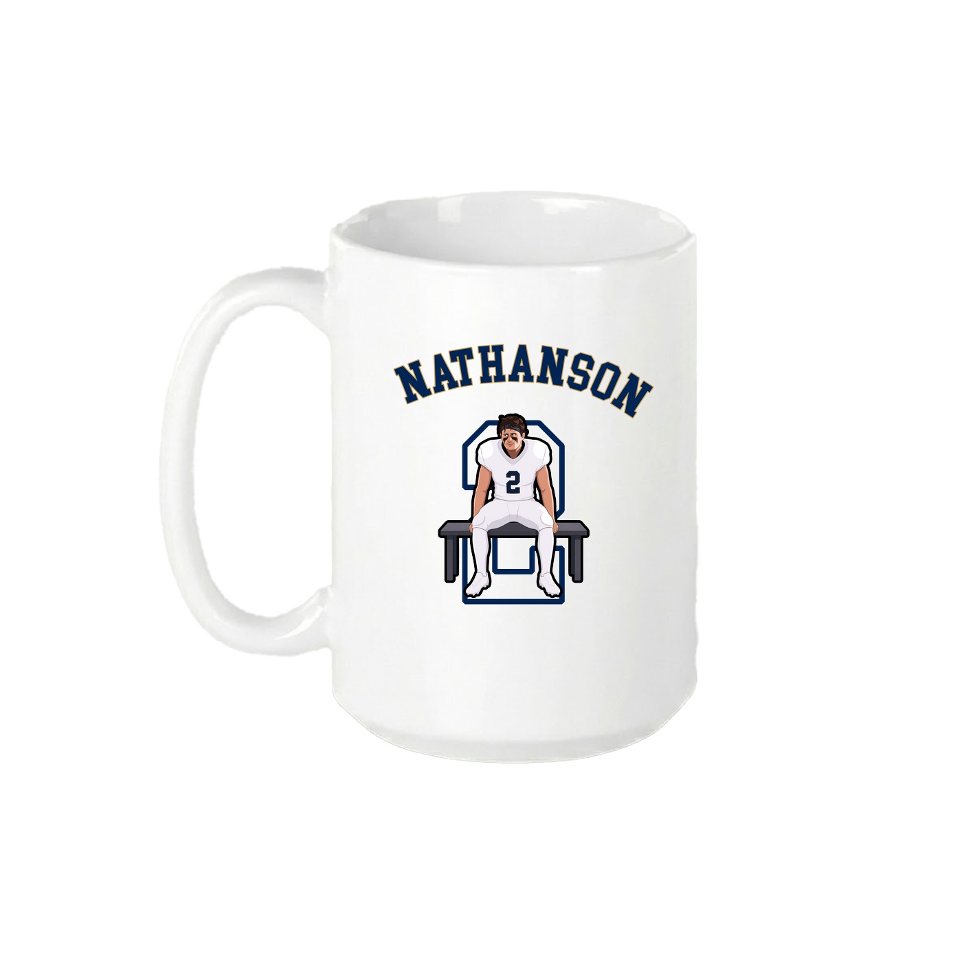 15oz Coffee Mug — Shirsey Arch in White