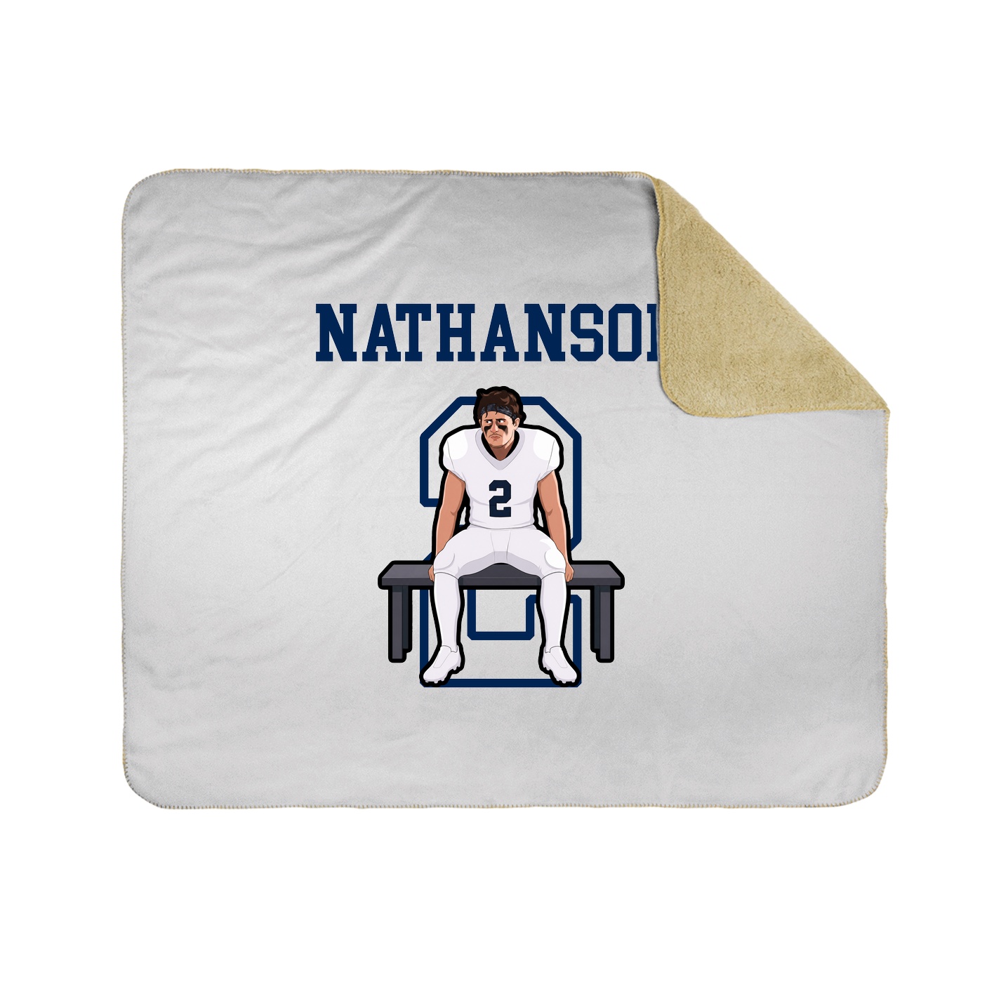 Throw Blanket — Shirsey in White