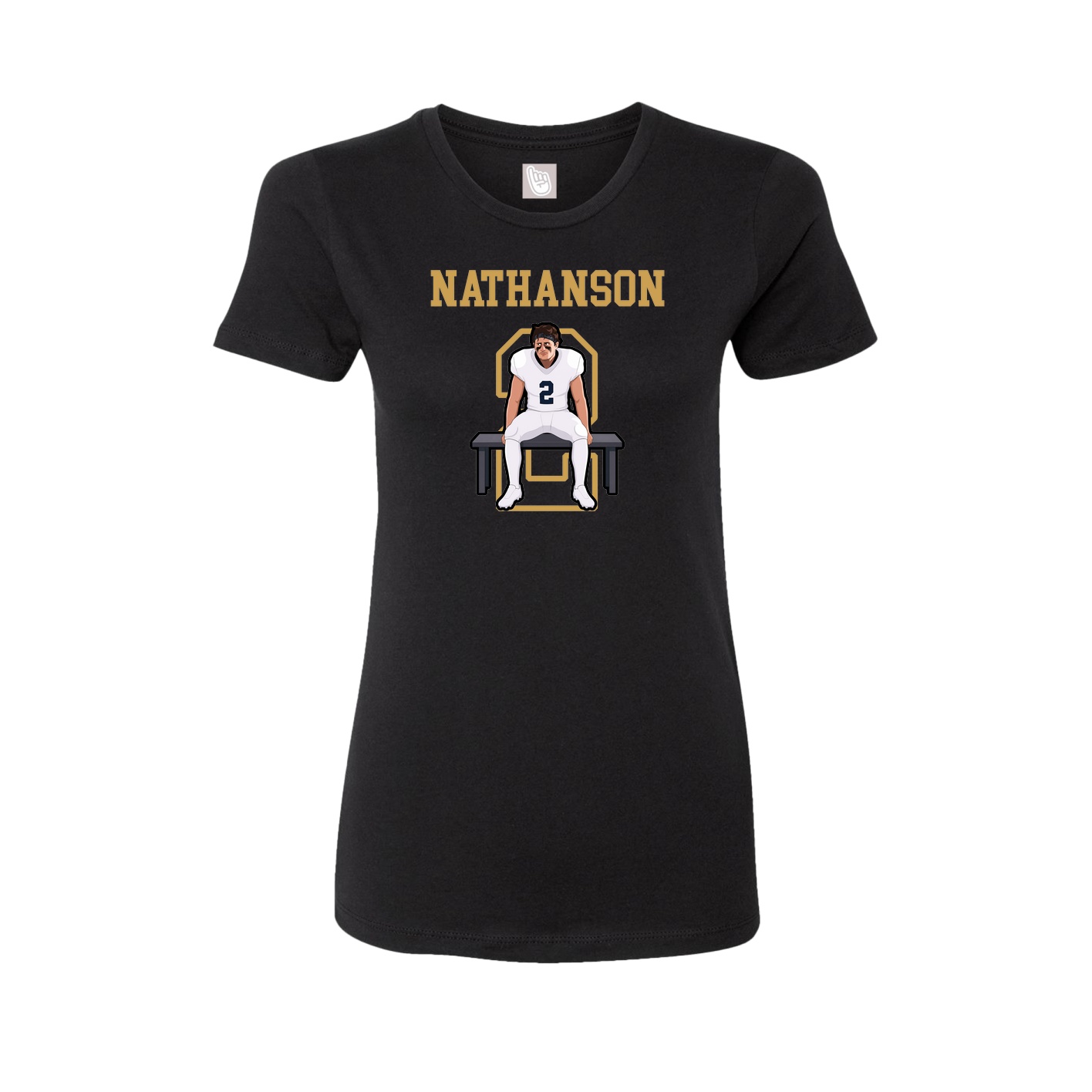 Fitted Women's Tee — Shirsey in Black