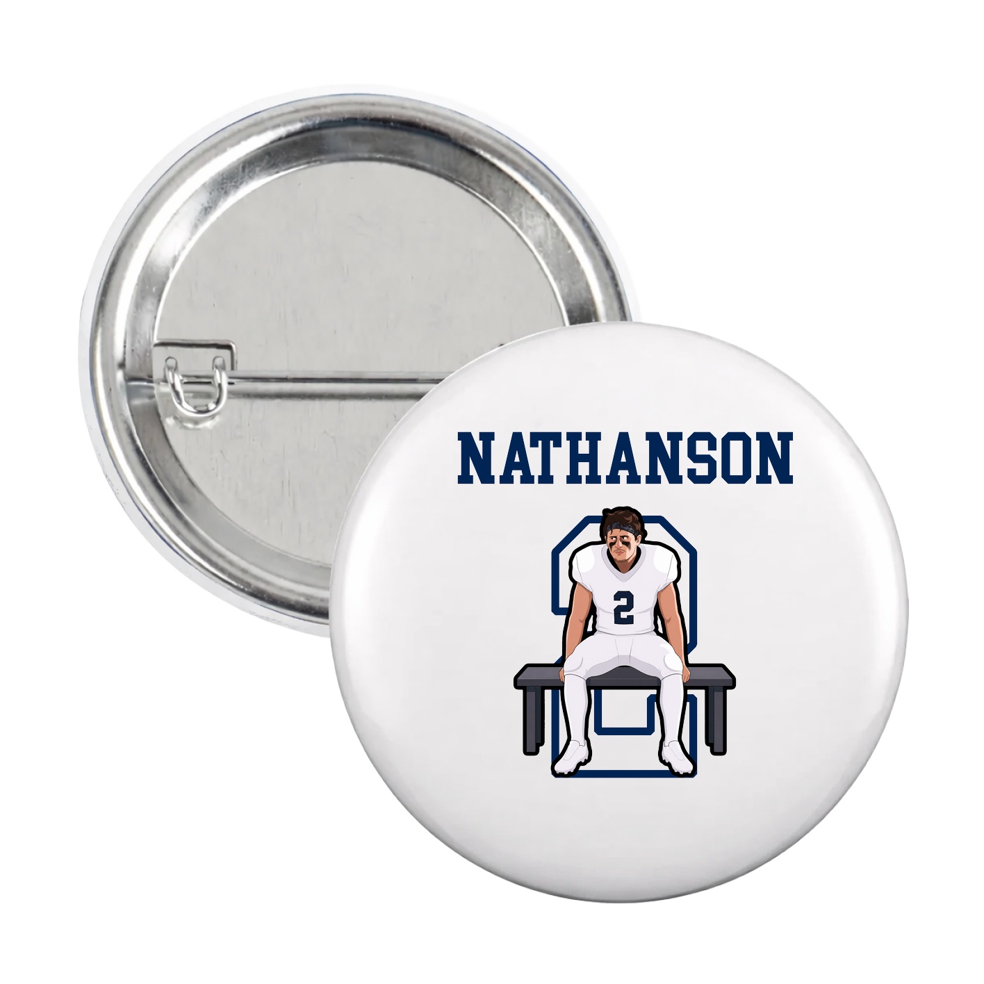 Game Day Button — Shirsey in White