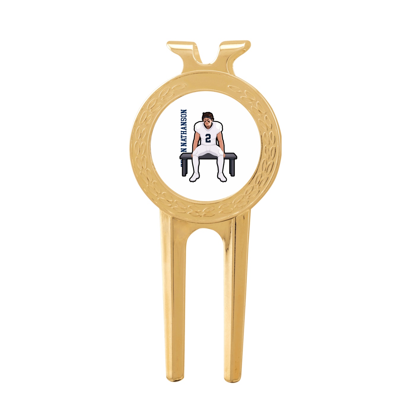 Divot Tool with Ball Marker — Name Vertical in Classic