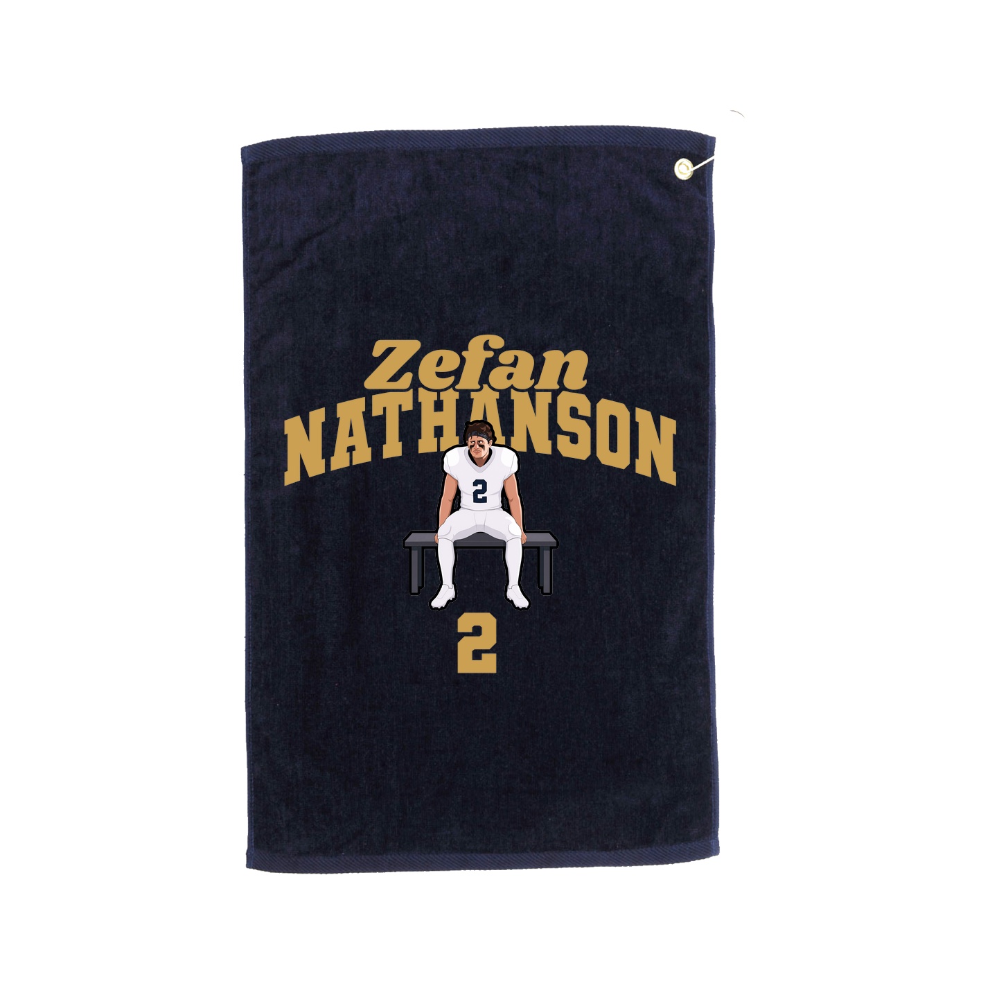 Golf Towel — Signature Arch in Navy