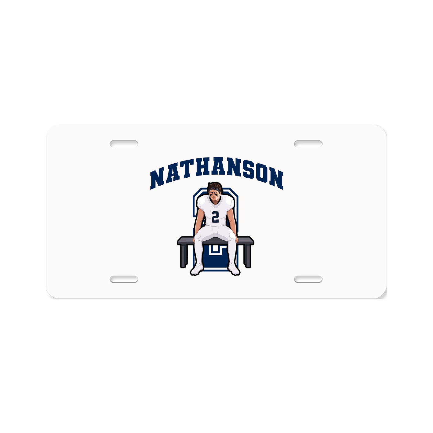 License Plate — Number in Classic