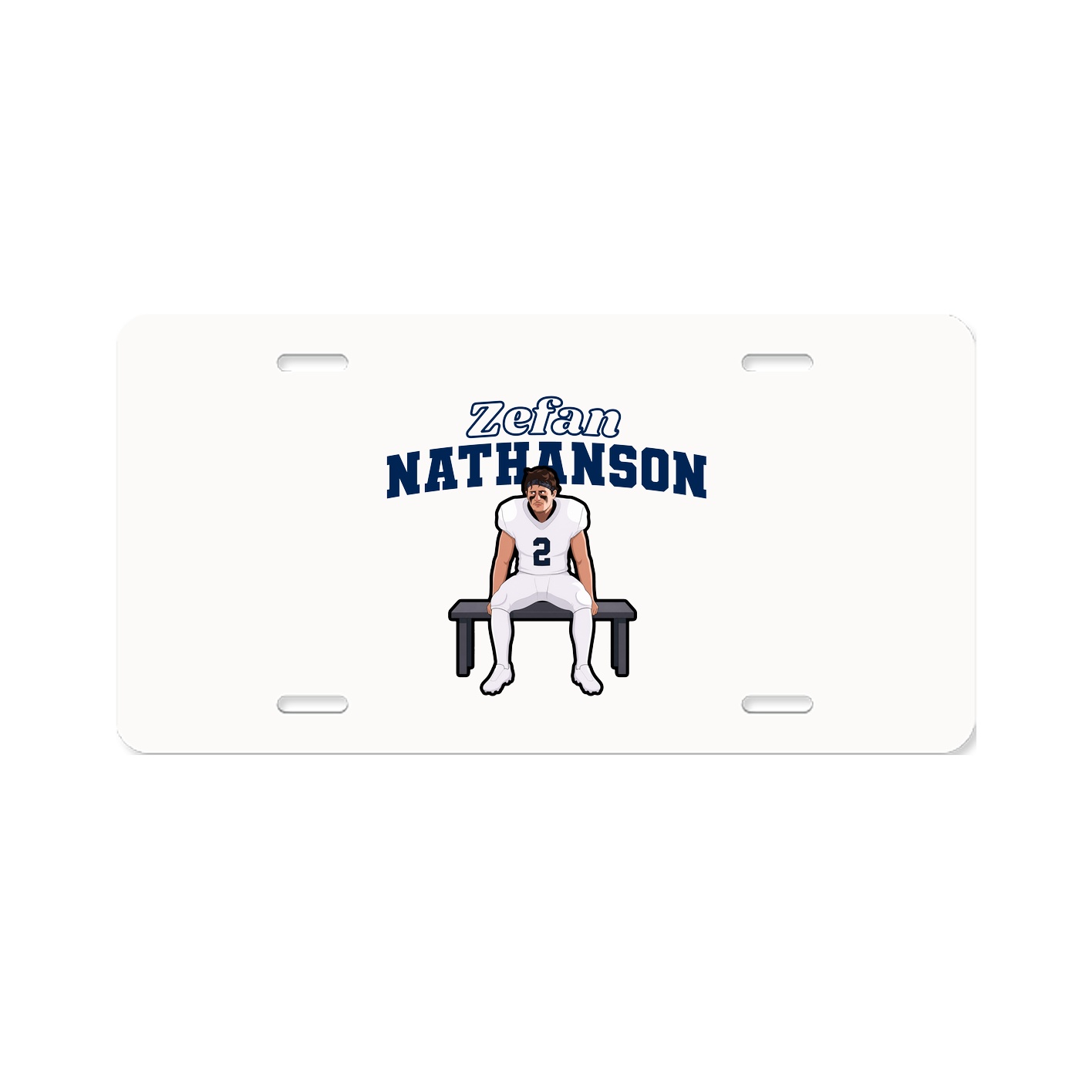 License Plate — Name Arch in Classic