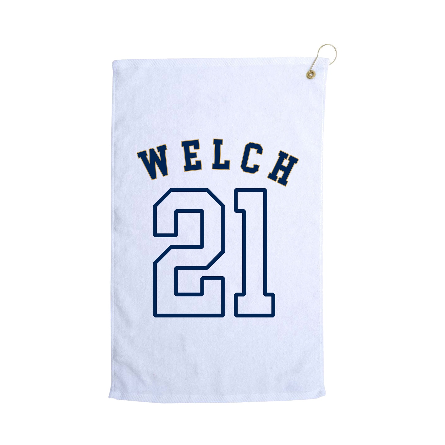 Golf Towel — Shirsey Arch in White