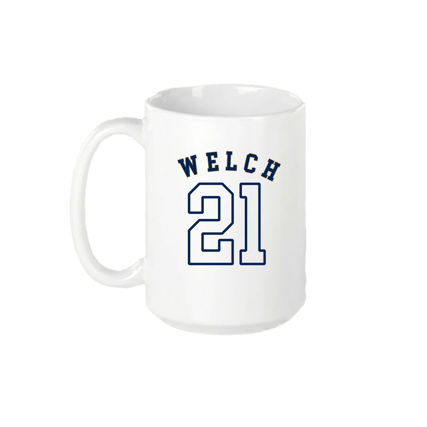 15oz Coffee Mug — Shirsey Arch in White