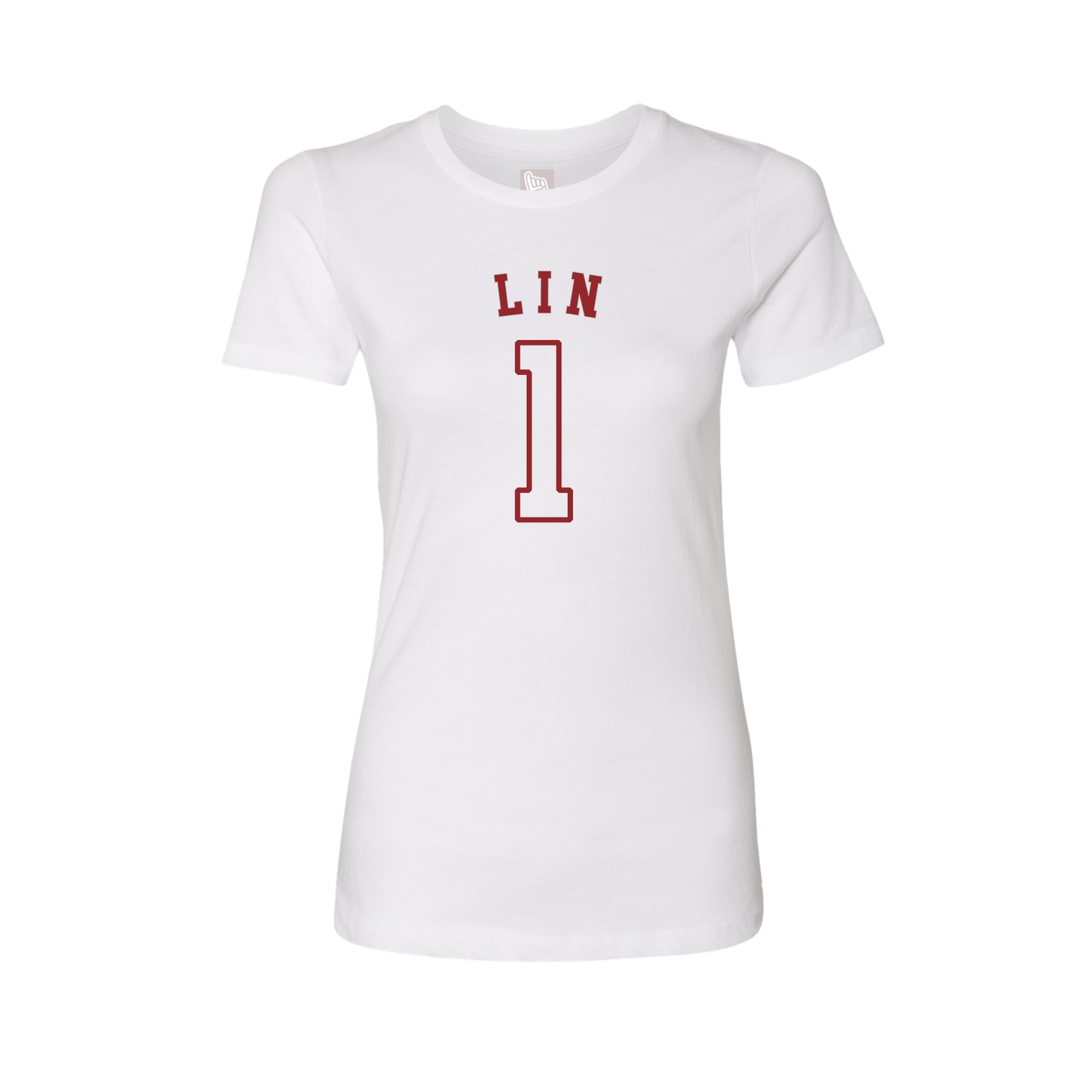 Fitted Women's Tee — Shirsey Arch in White