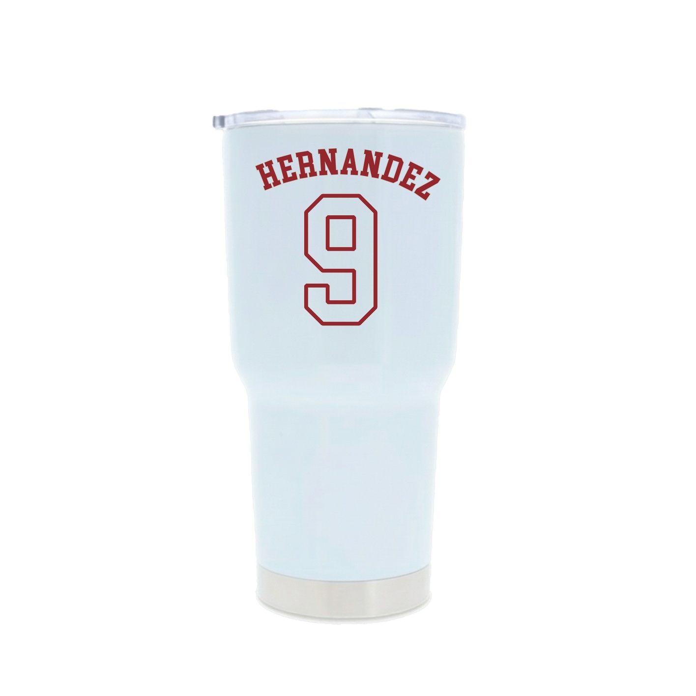 30oz Stainless Steel Tumbler — Shirsey Arch in White