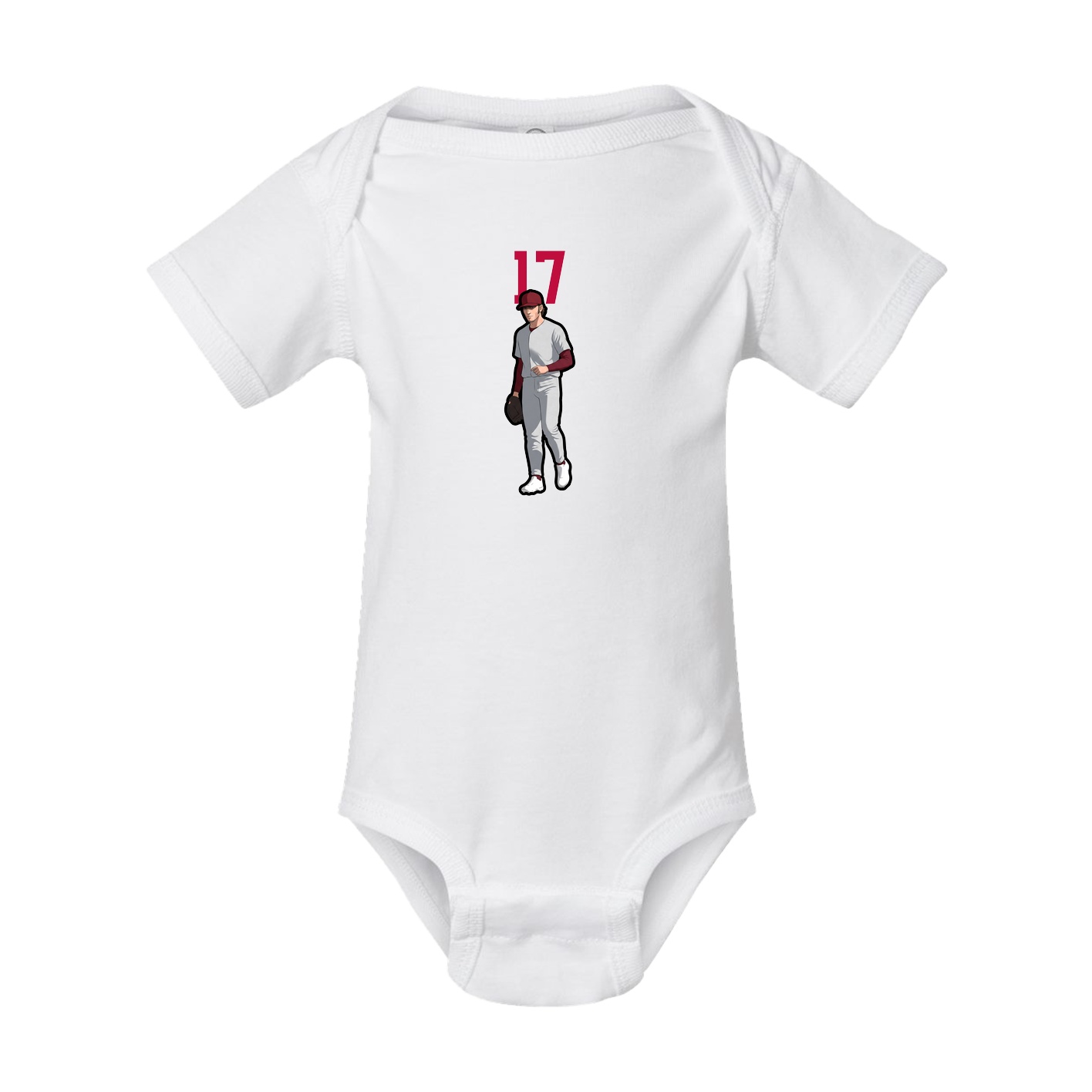 Baby Onesie — Number Top in White