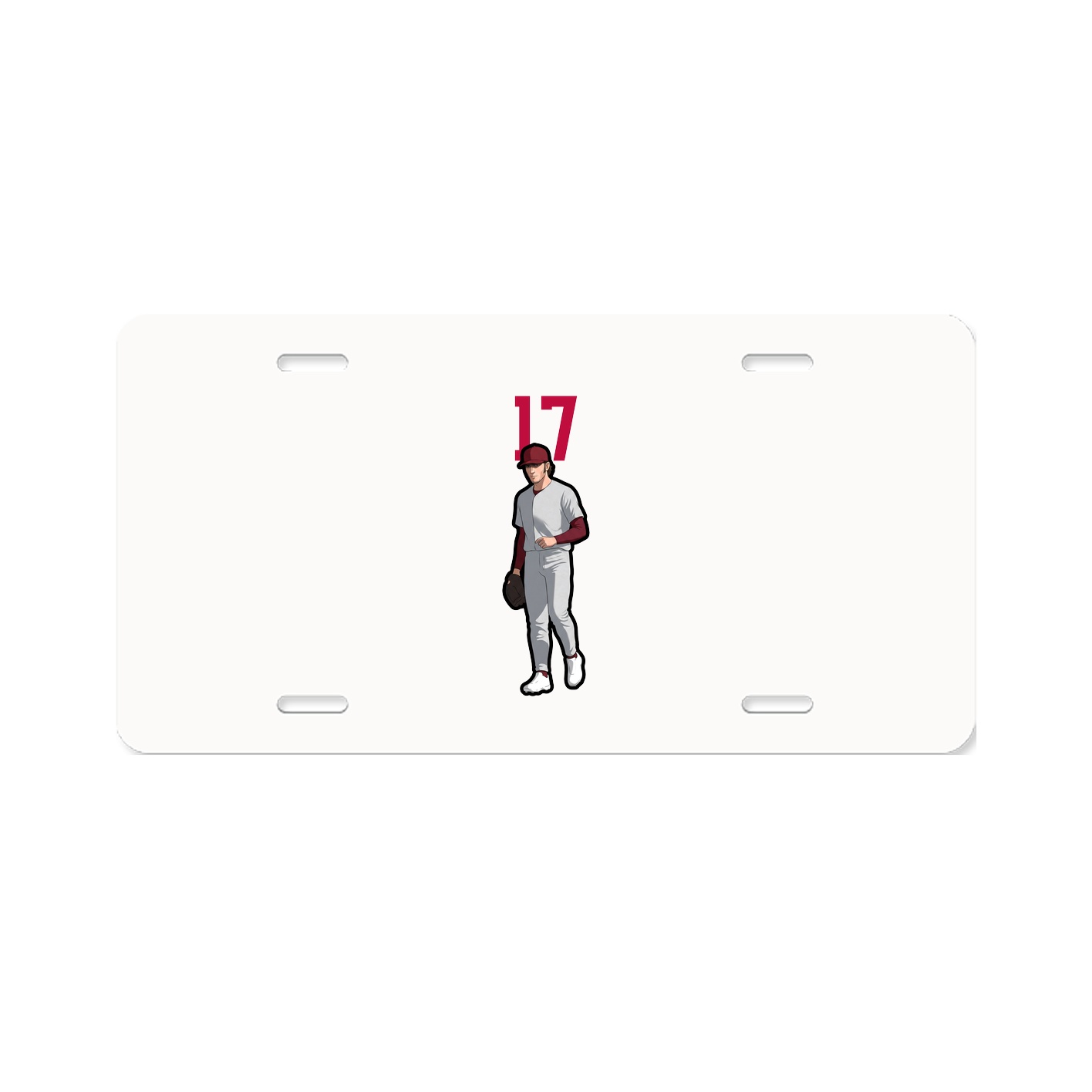 License Plate — Number Top in Classic
