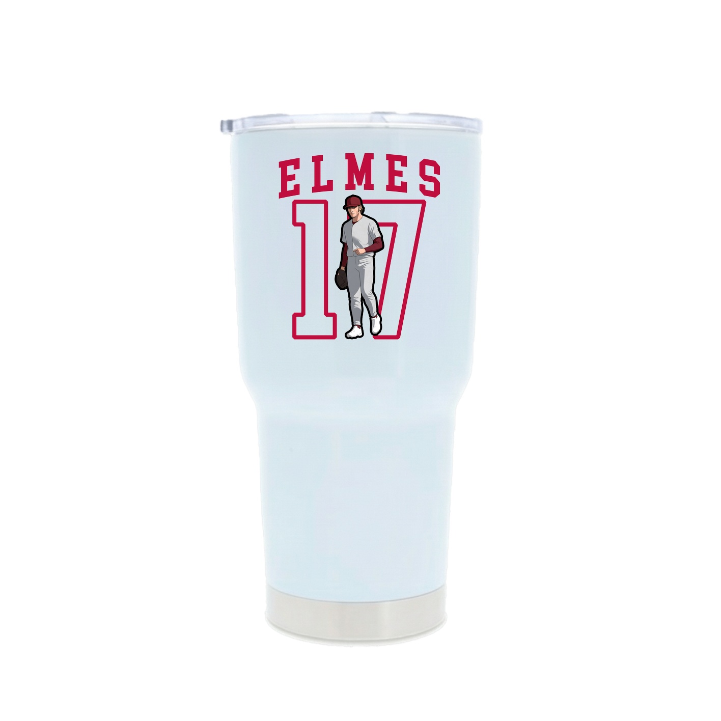 30oz Stainless Steel Tumbler — Shirsey in White