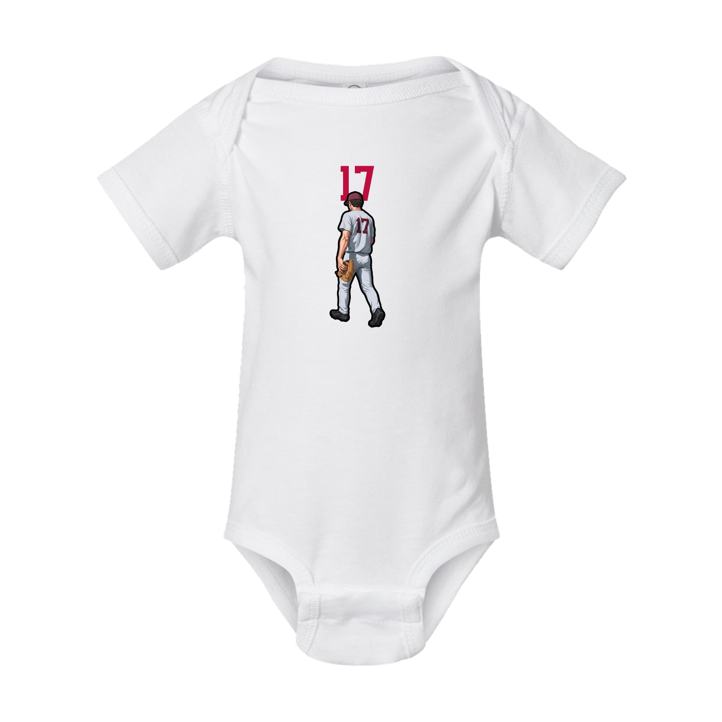 Baby Onesie — Number Top in White