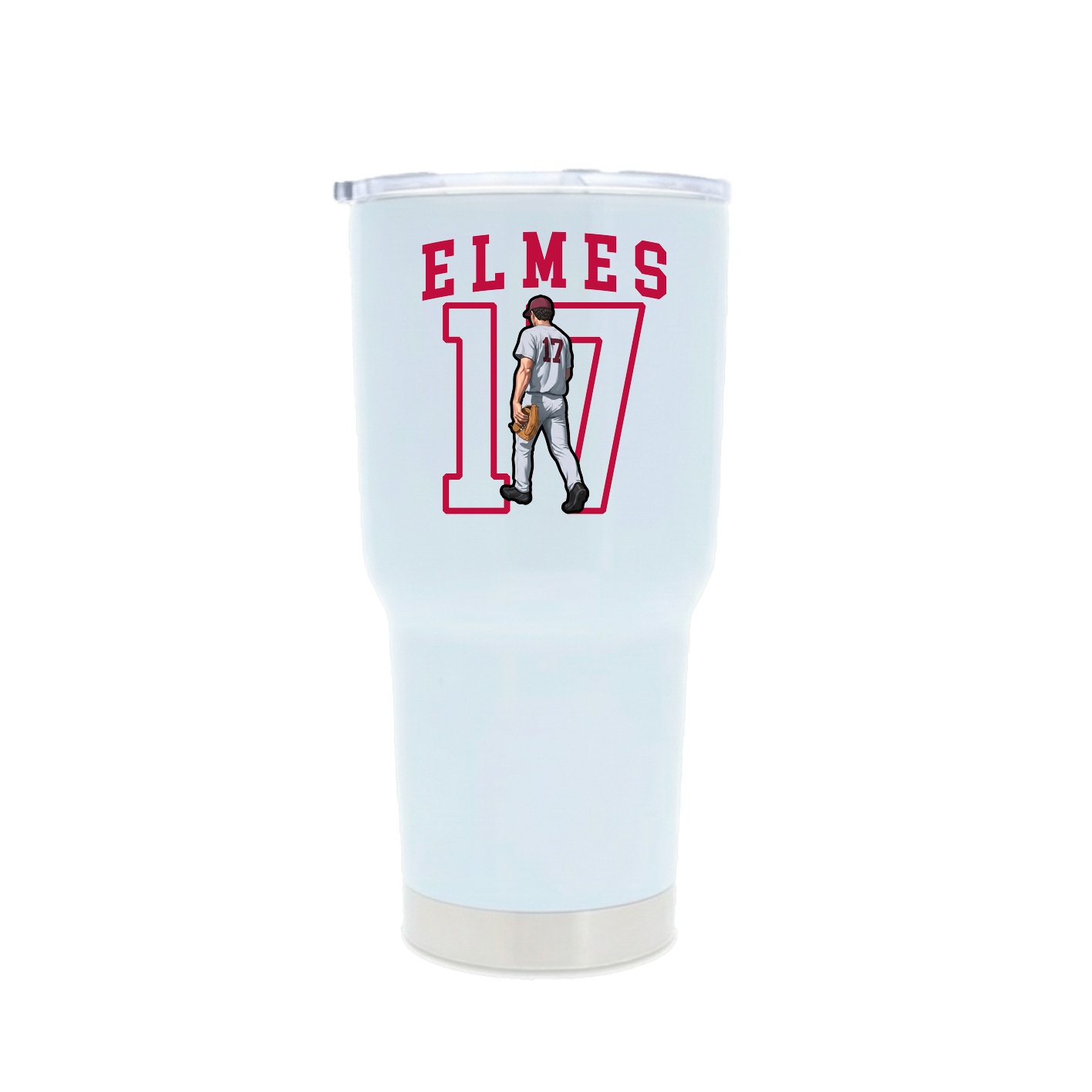 30oz Stainless Steel Tumbler — Shirsey in White