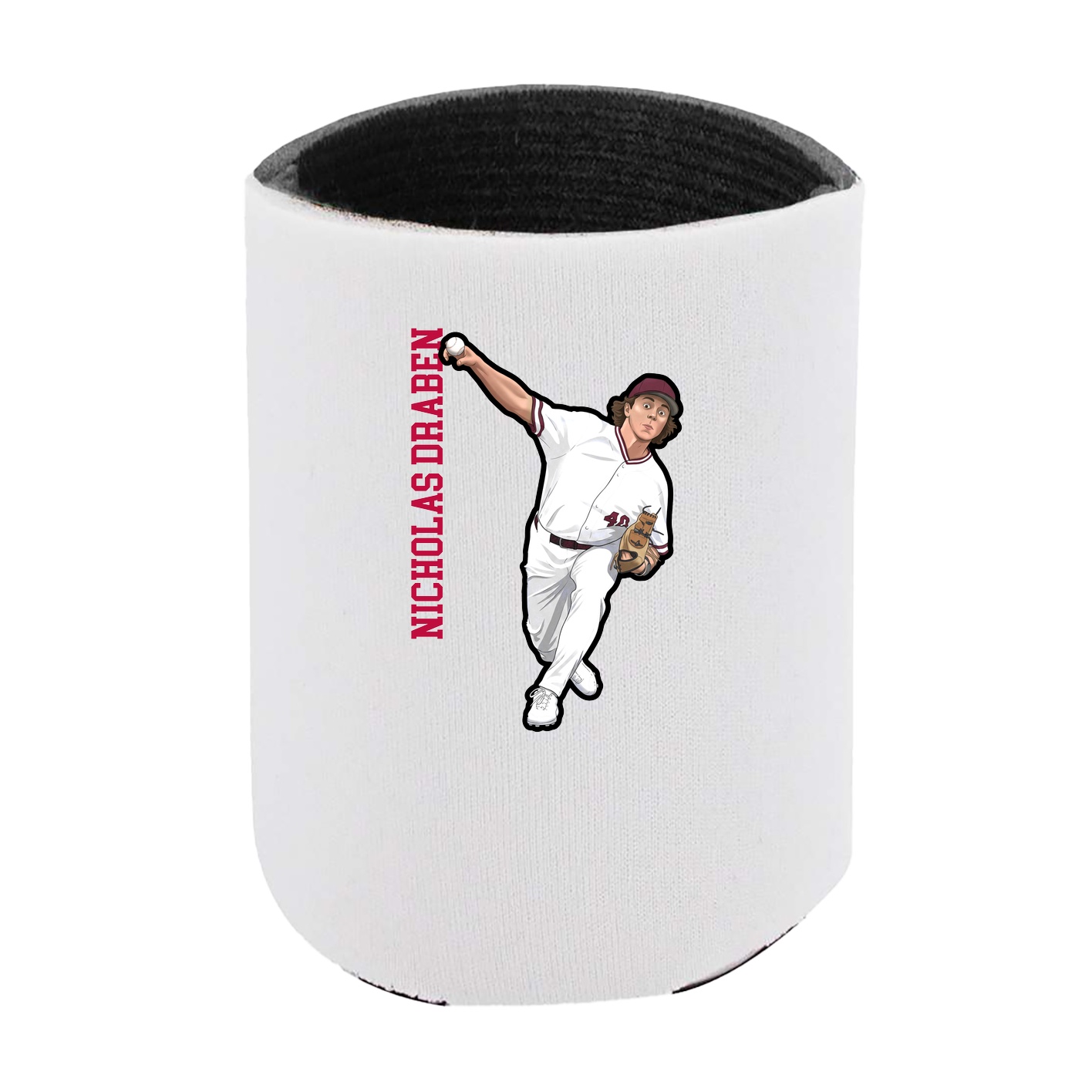 Can Holder — Name Vertical in White