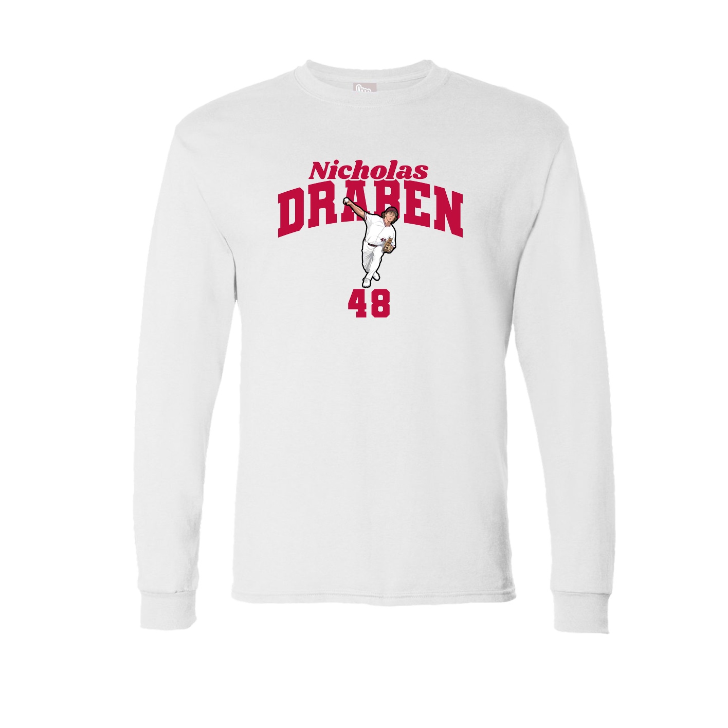 Long Sleeve Tee — Signature Arch in White