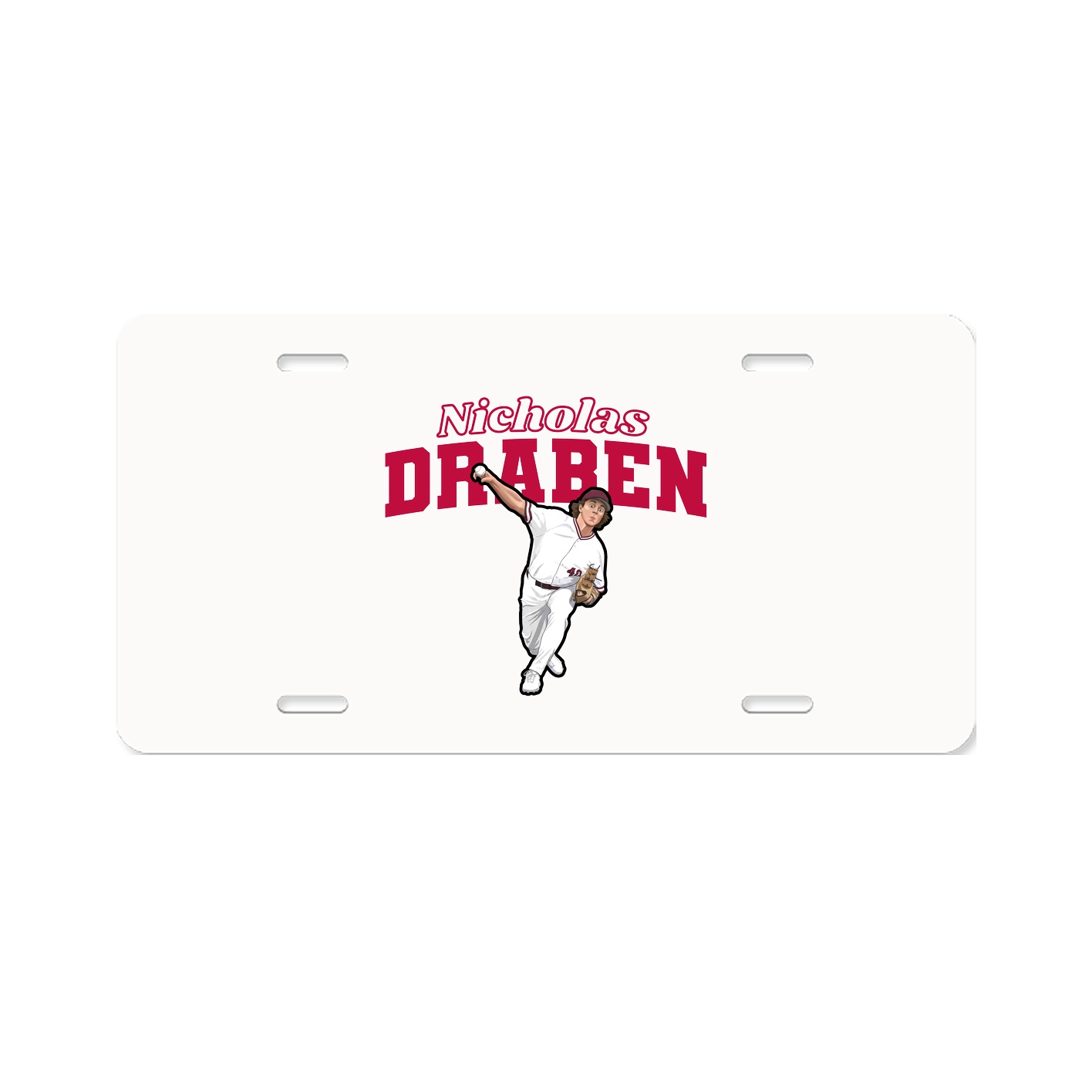 License Plate — Name Arch in Classic
