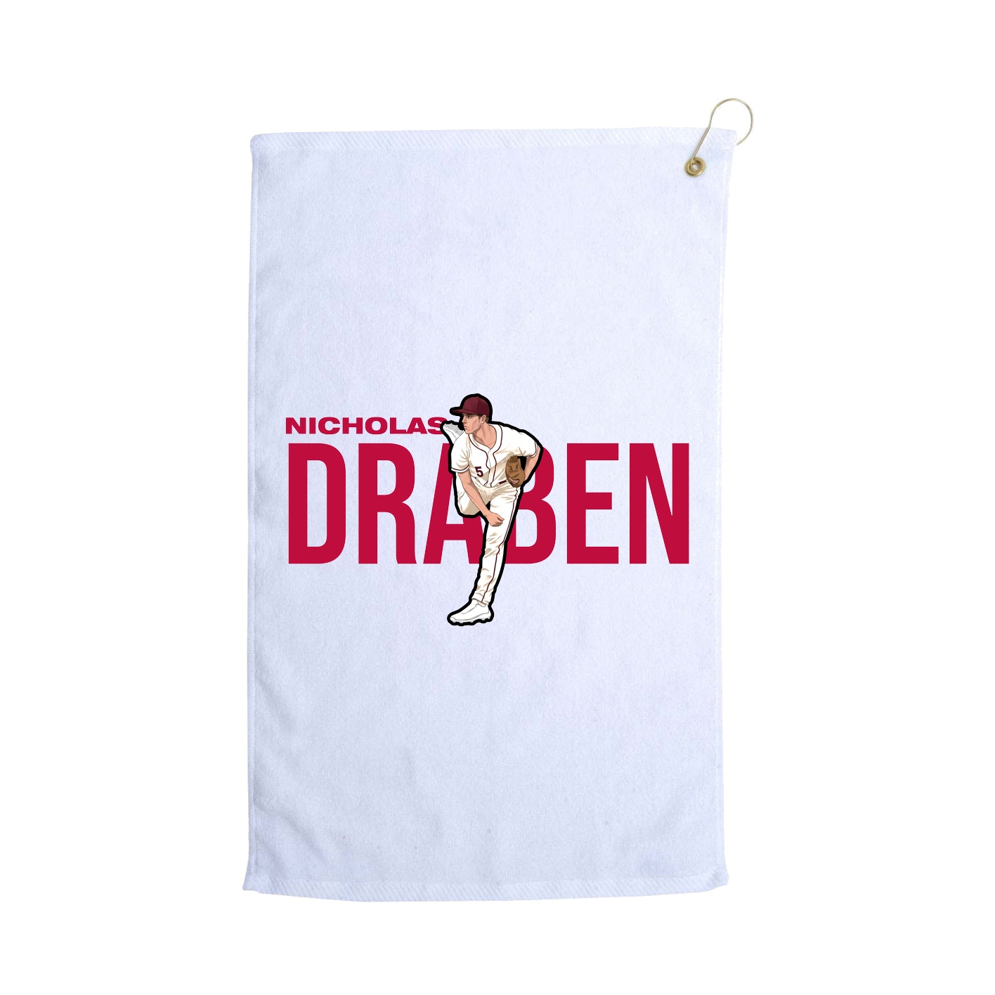 Golf Towel — Player Name in White