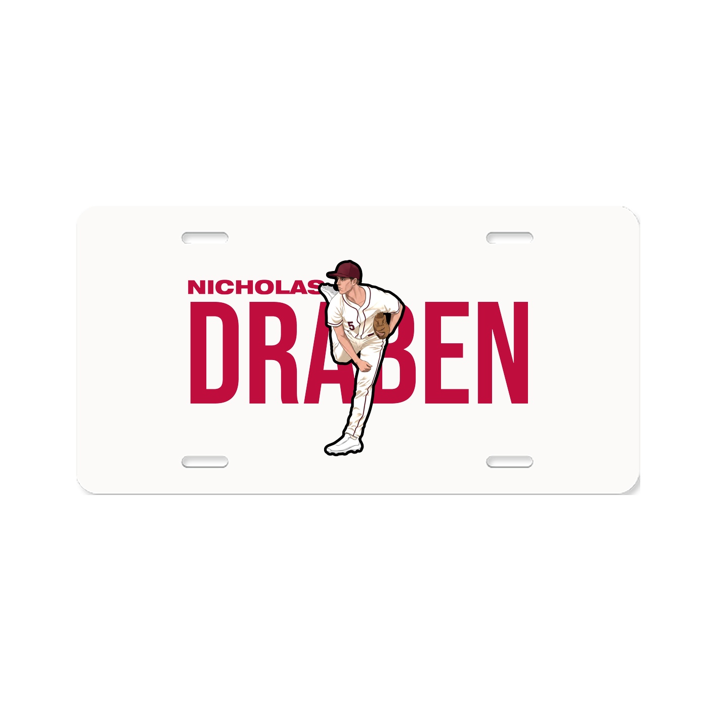 License Plate — Player Name in Classic