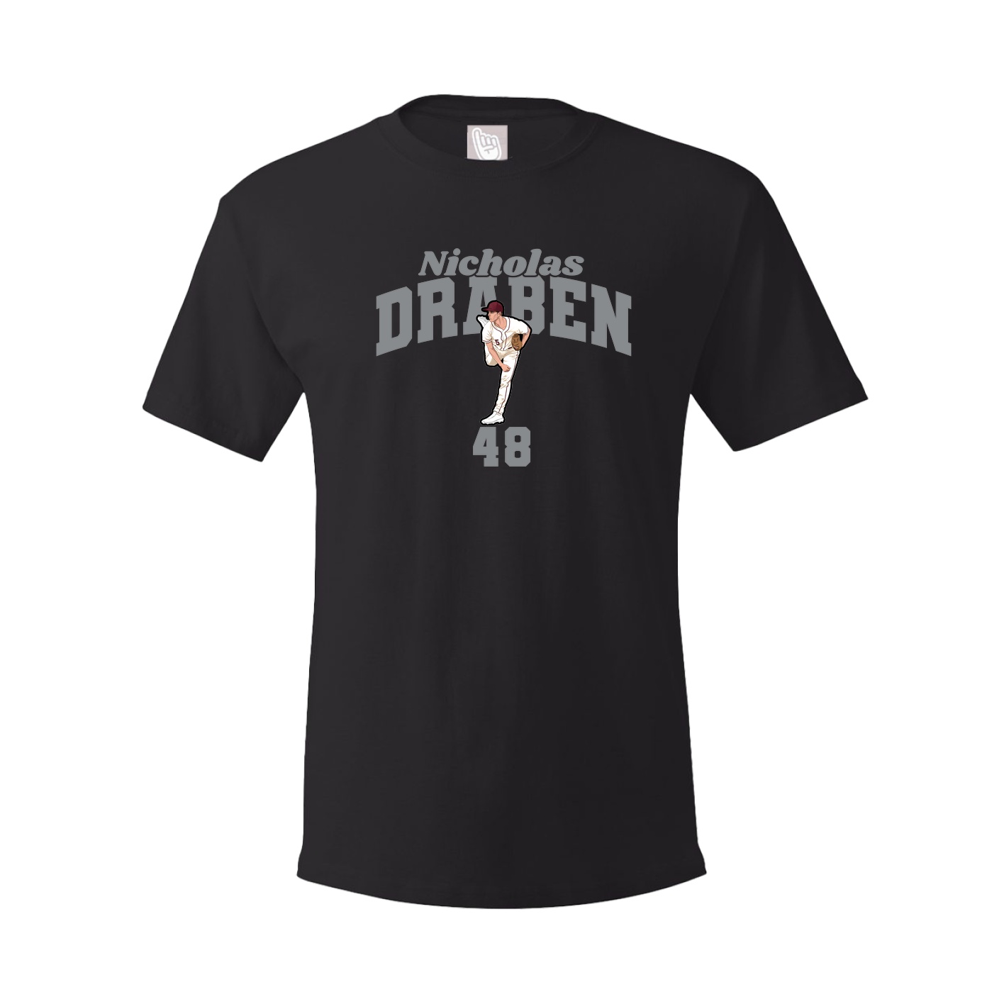 Youth Tee — Signature Arch in Black