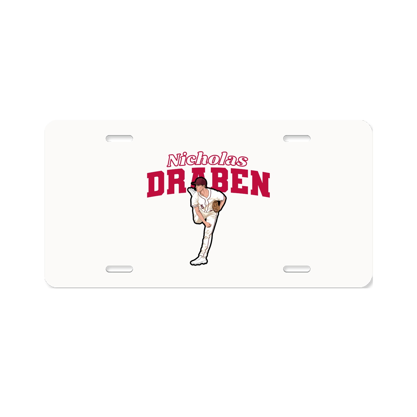 License Plate — Name Arch in Classic