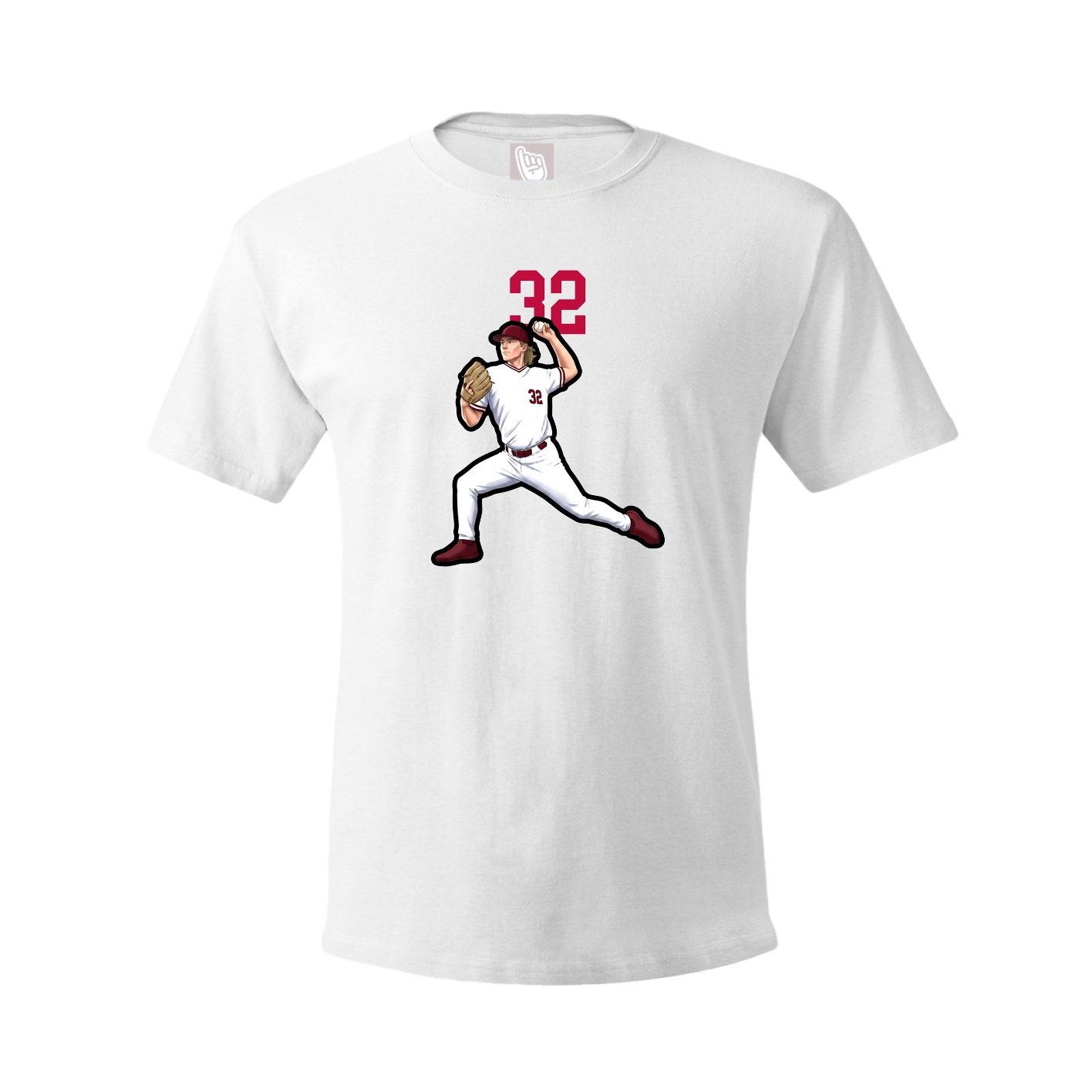 Tee — Number Top in White
