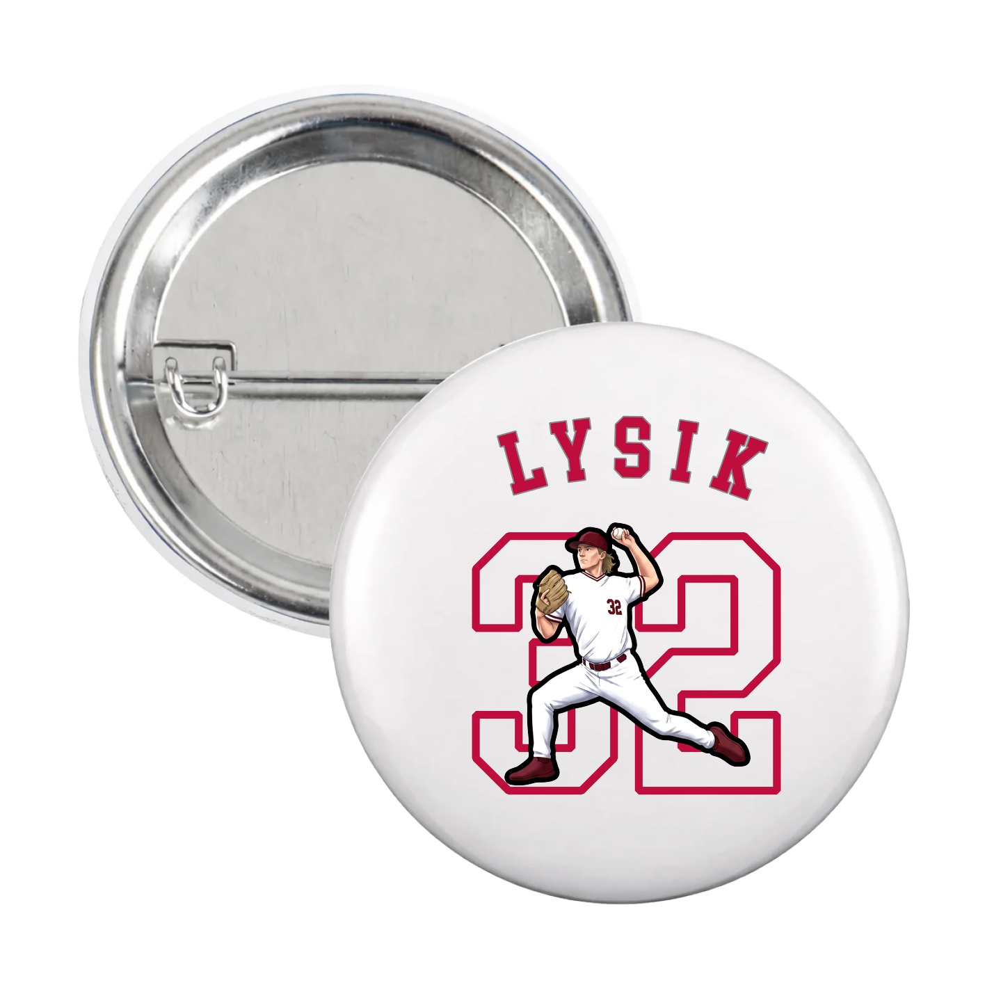 Game Day Button — Shirsey Arch in White
