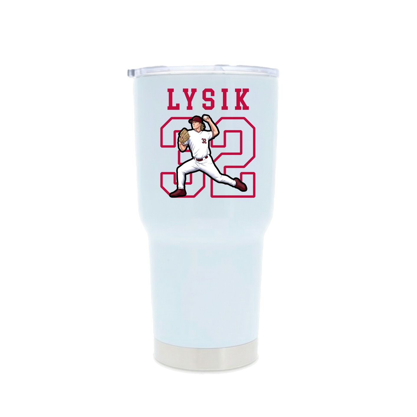 30oz Stainless Steel Tumbler — Shirsey in White