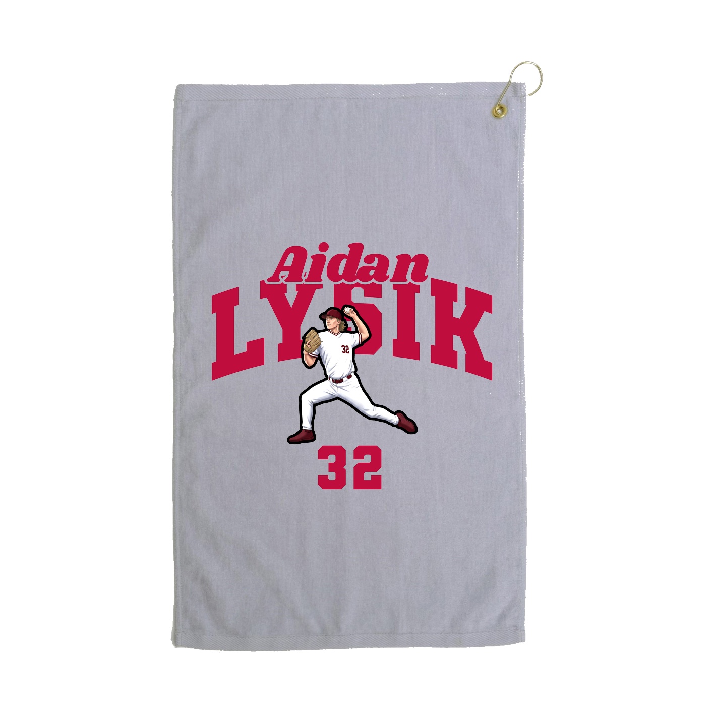 Golf Towel — Signature Arch in Grey
