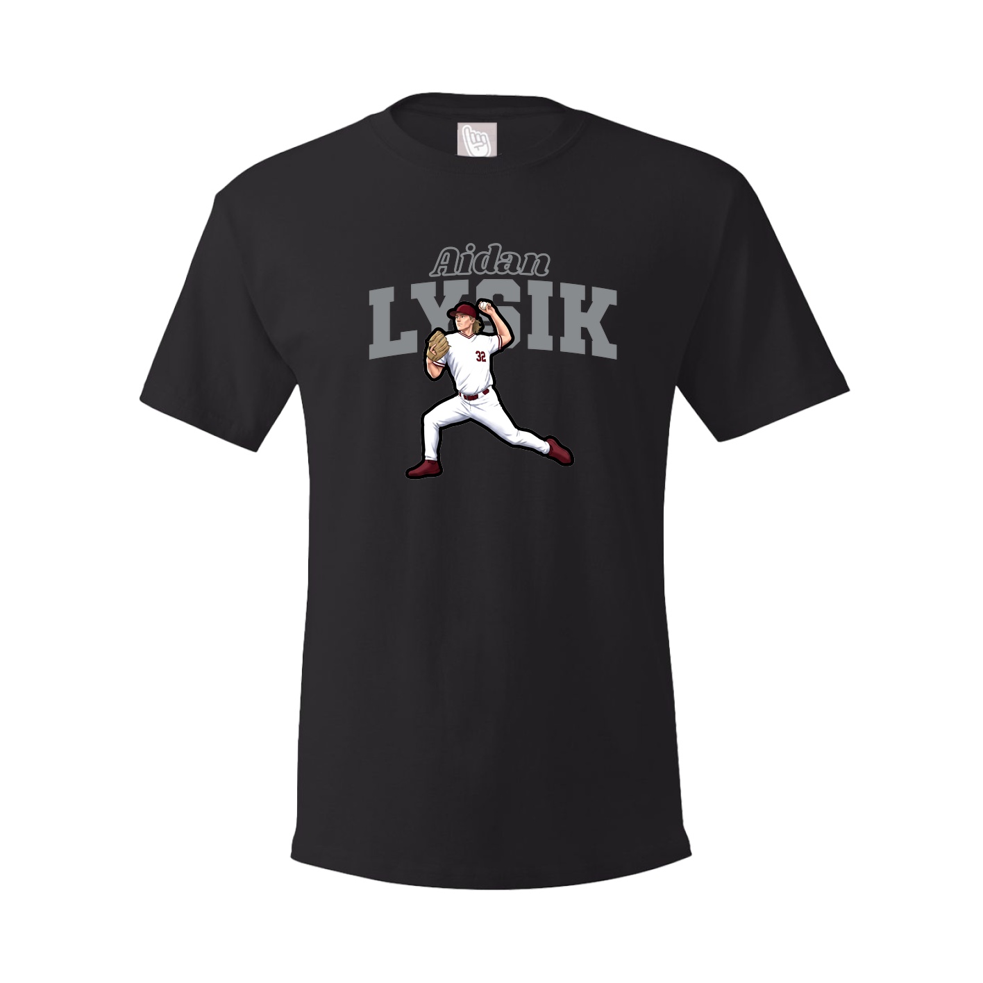Youth Tee — Name Arch in Black