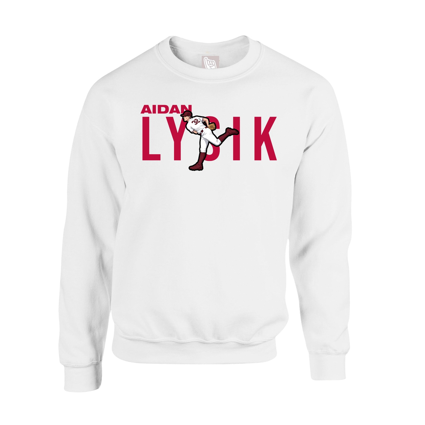Fleece Crew — Player Name in White