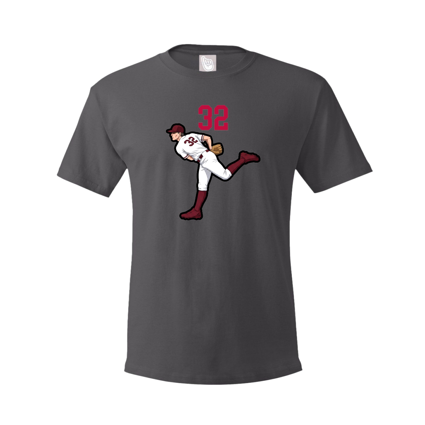 Tee — Number Top in Grey