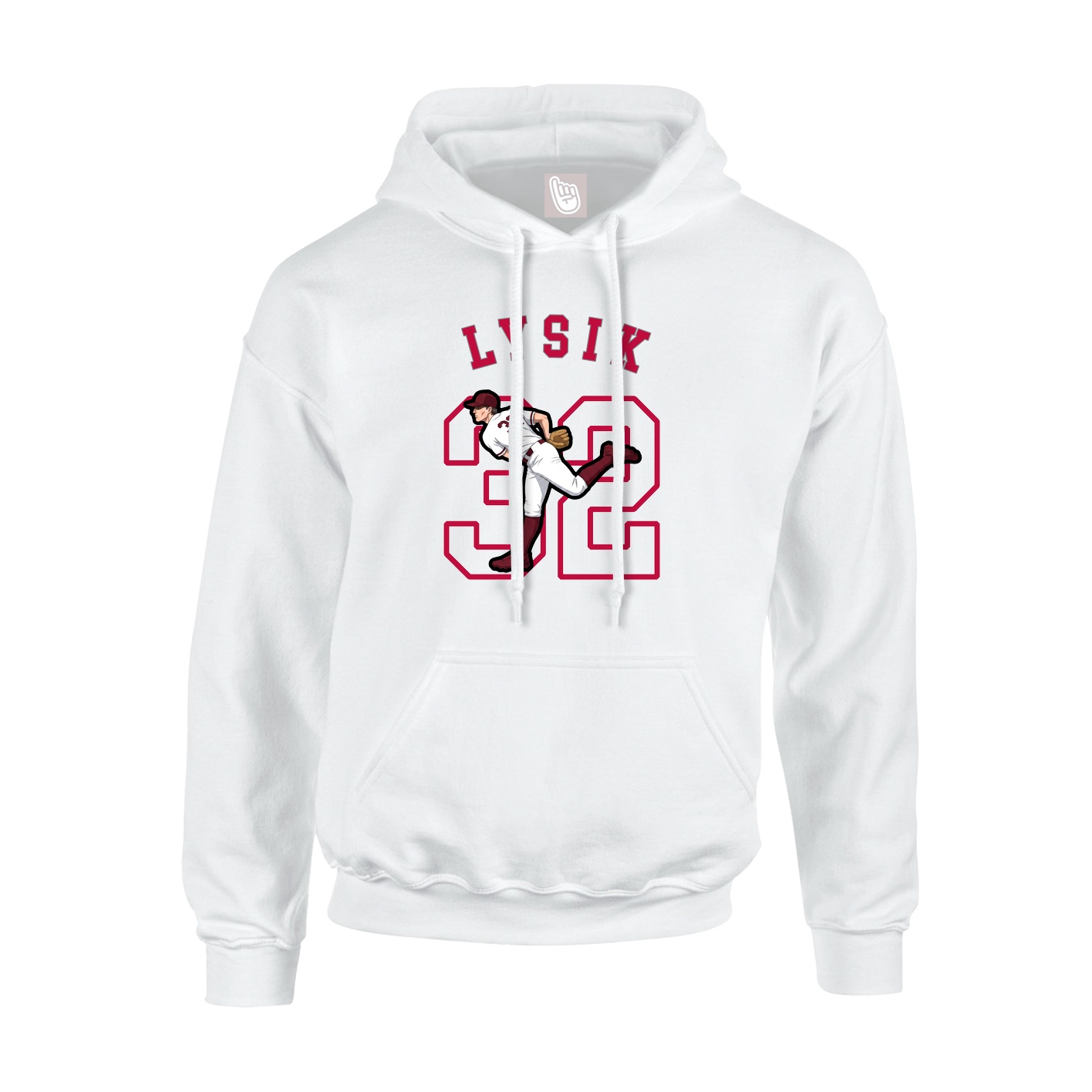 Youth Hoodie — Shirsey Arch in White
