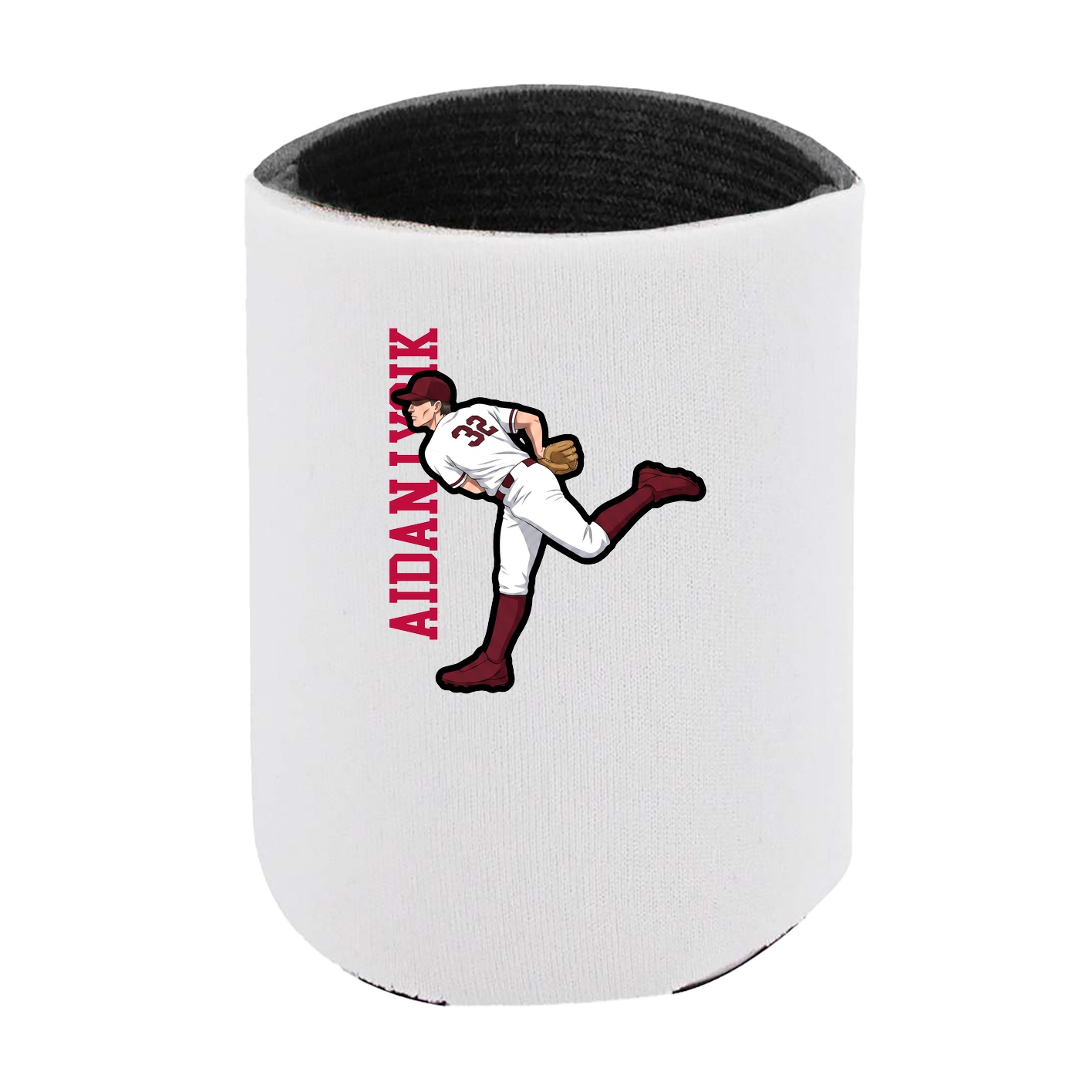 Can Holder — Name Vertical in White