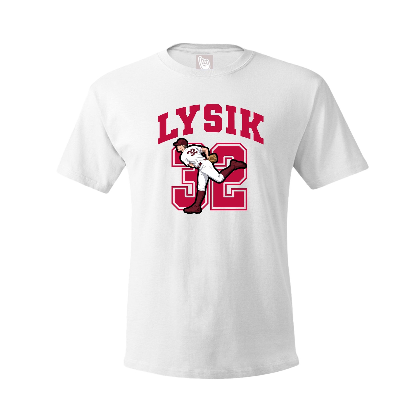 Youth Tee — Number in White
