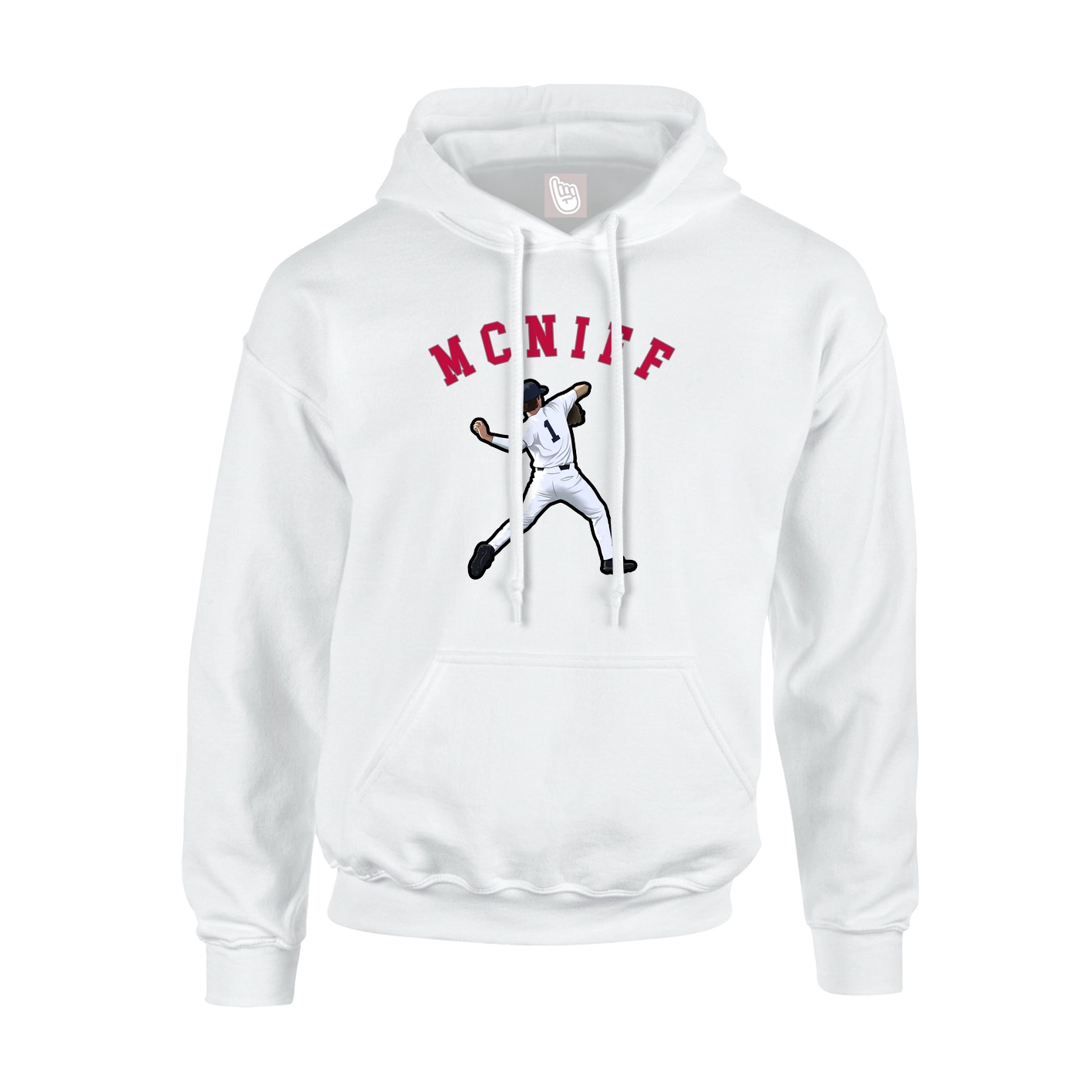 Youth Hoodie — Shirsey Arch in White
