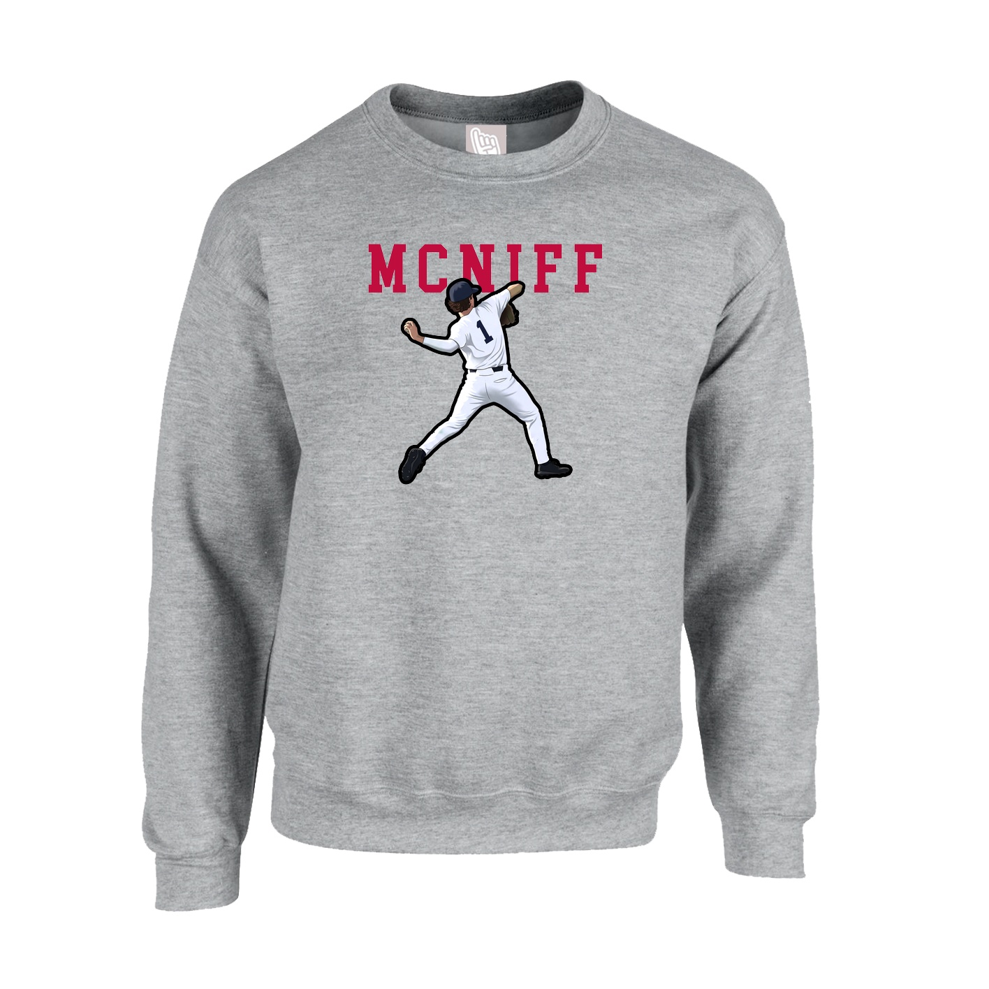 Fleece Crew — Shirsey in Grey