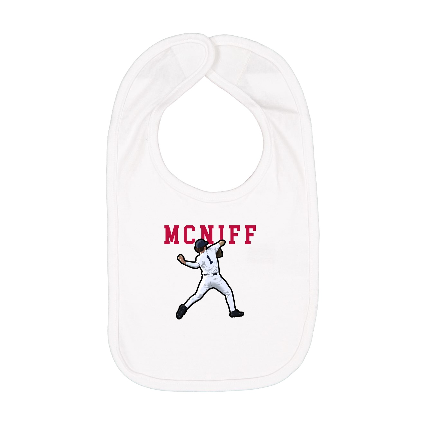Infant Bib — Shirsey in White