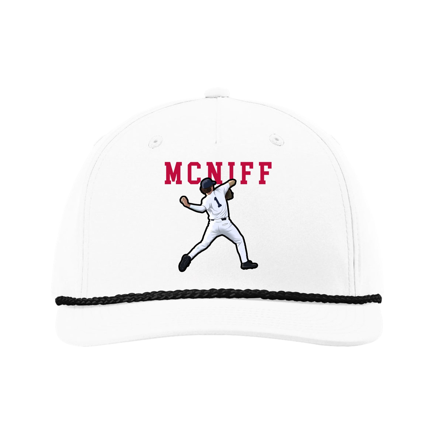 Five-Panel Classic Rope Cap — Shirsey in White