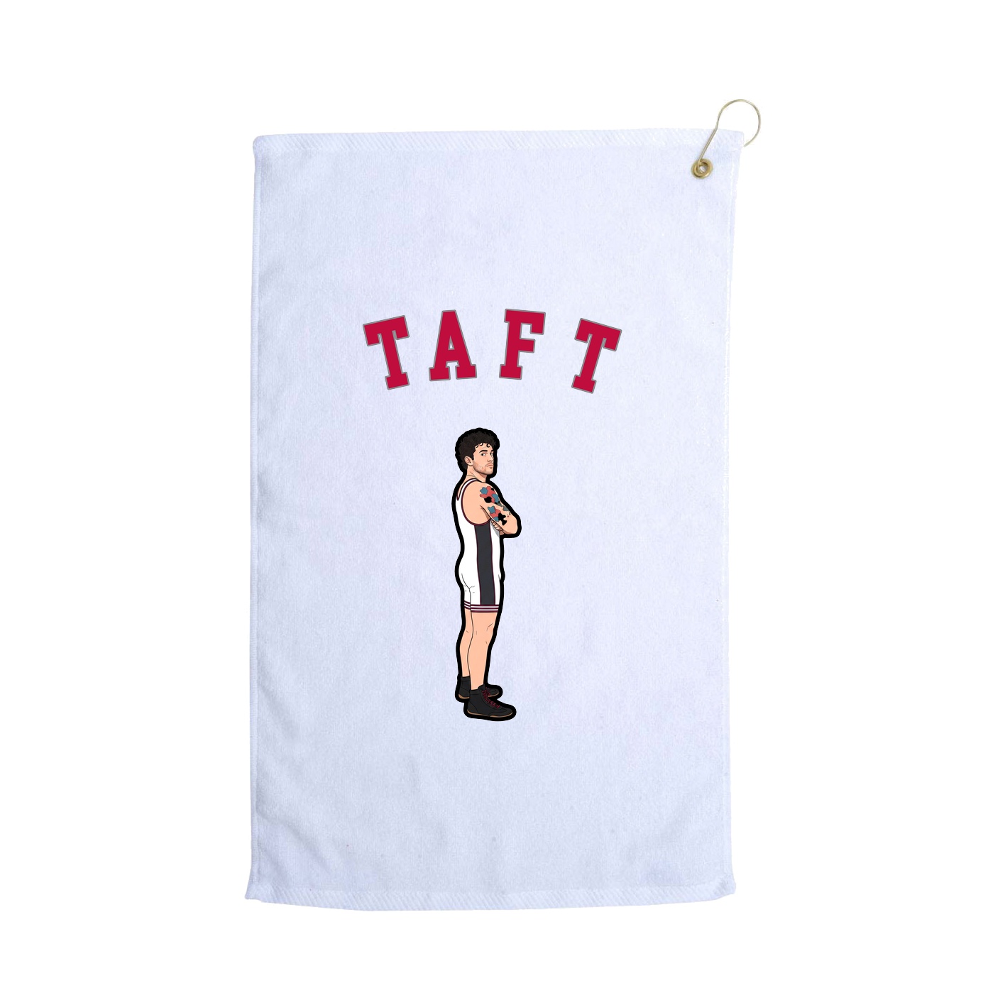 Golf Towel — Shirsey Arch in White
